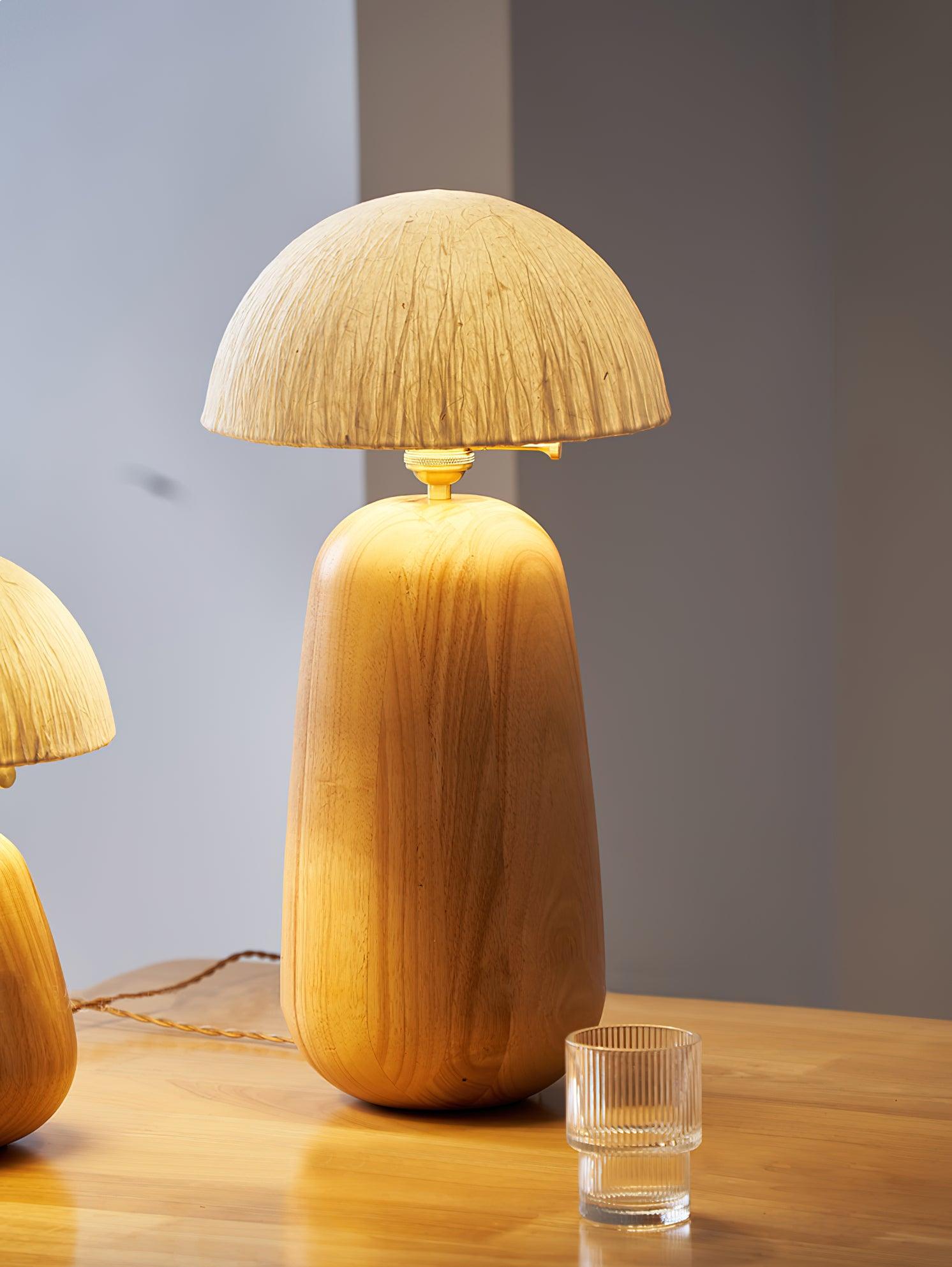 Percy Oak Table Lamp - Blowlighting