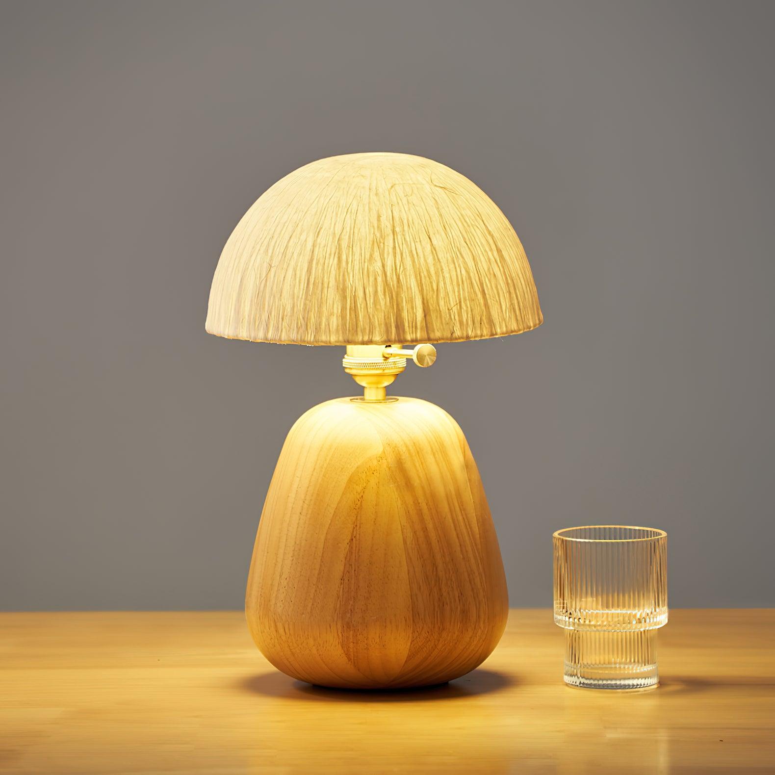Percy Oak Table Lamp - Blowlighting