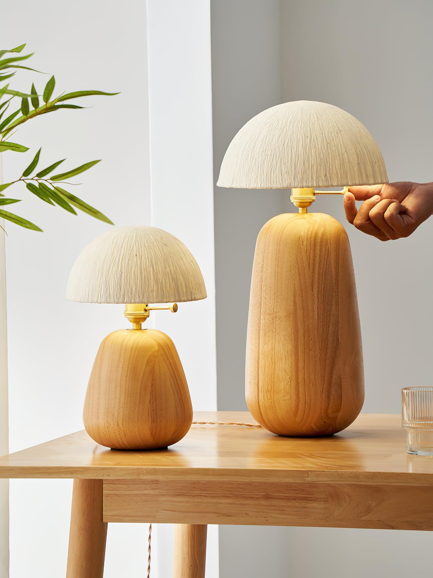 Percy Oak Table Lamp - Blowlighting