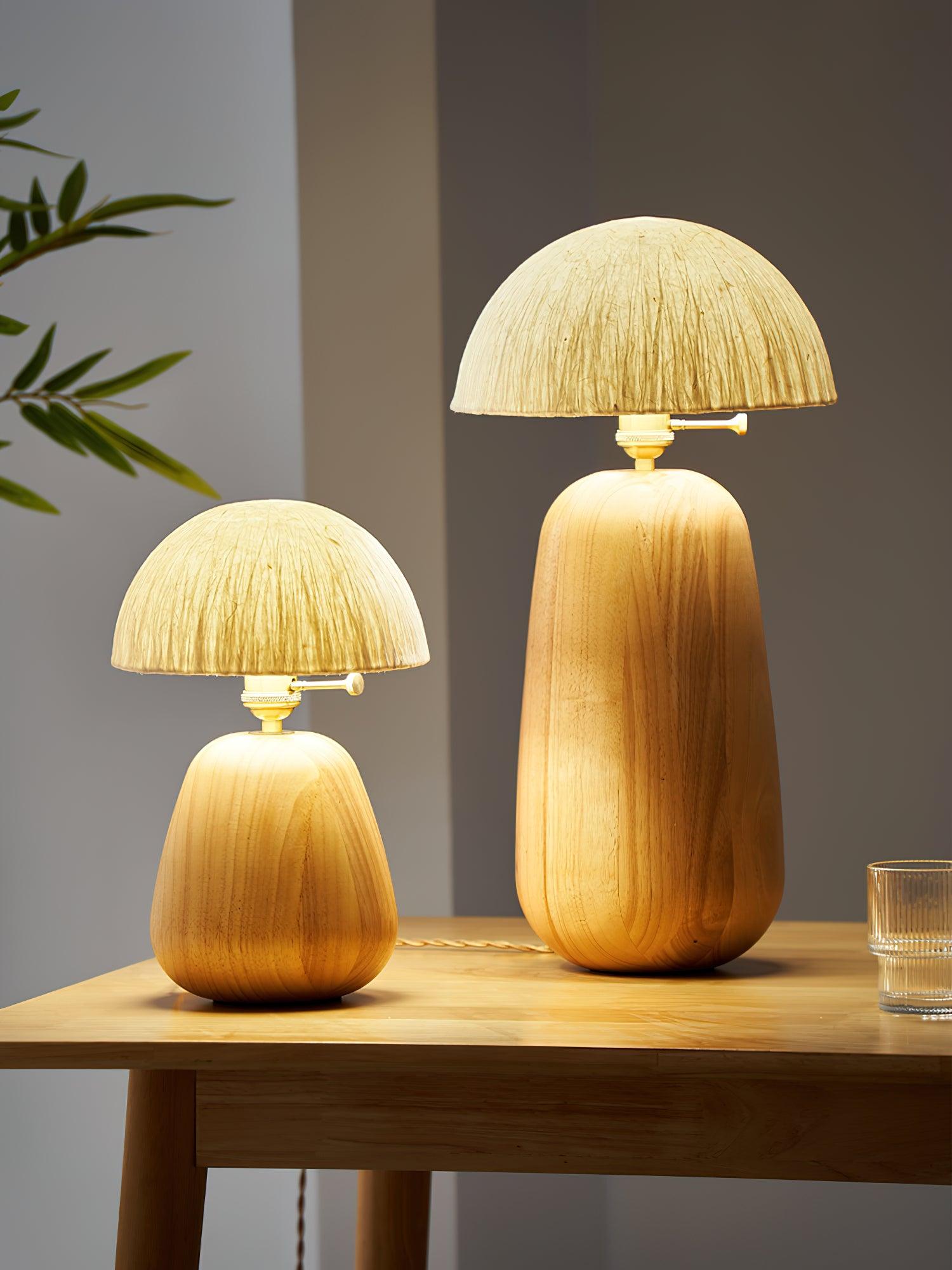 Percy Oak Table Lamp - Blowlighting