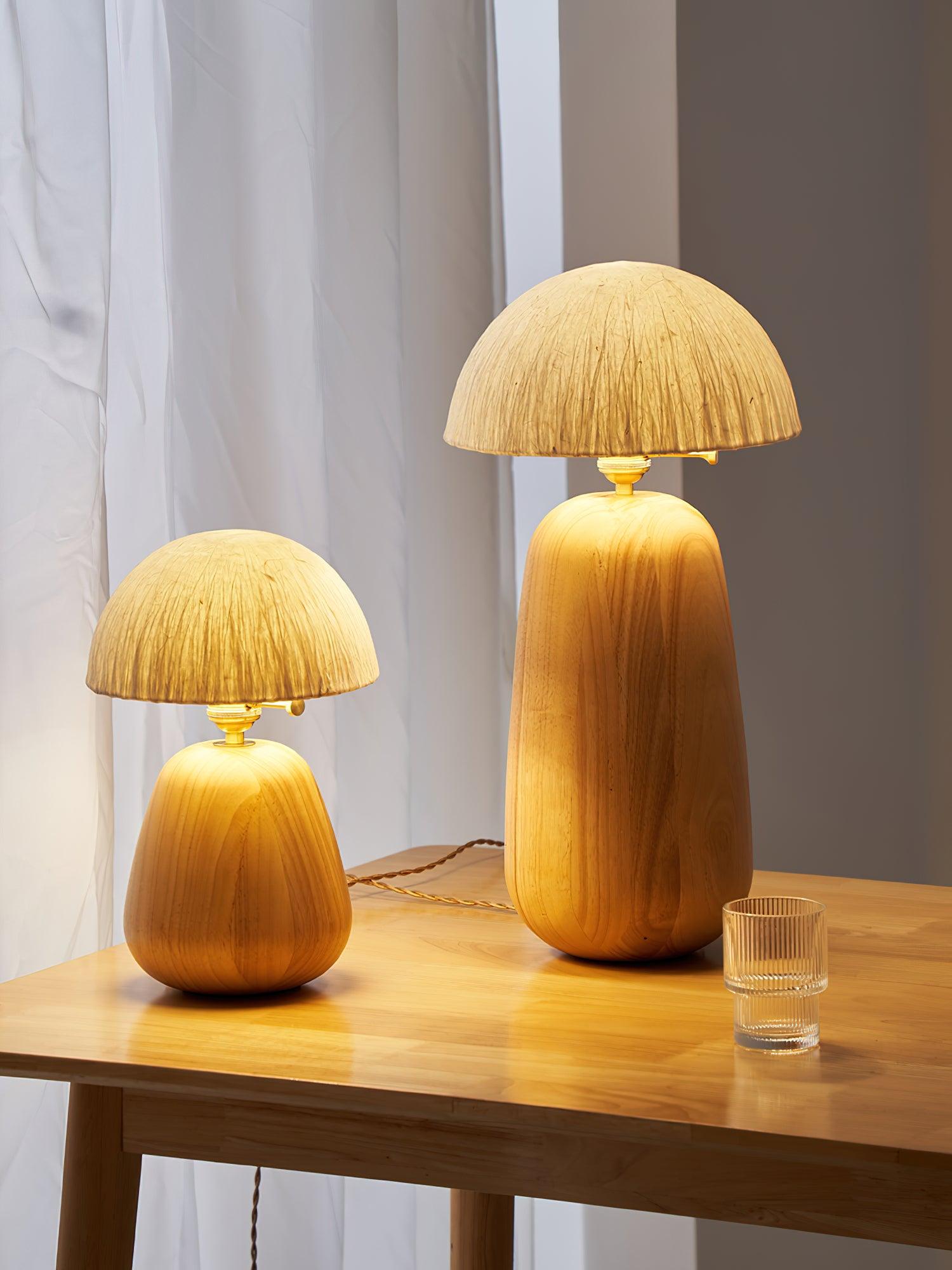 Percy Oak Table Lamp - Blowlighting