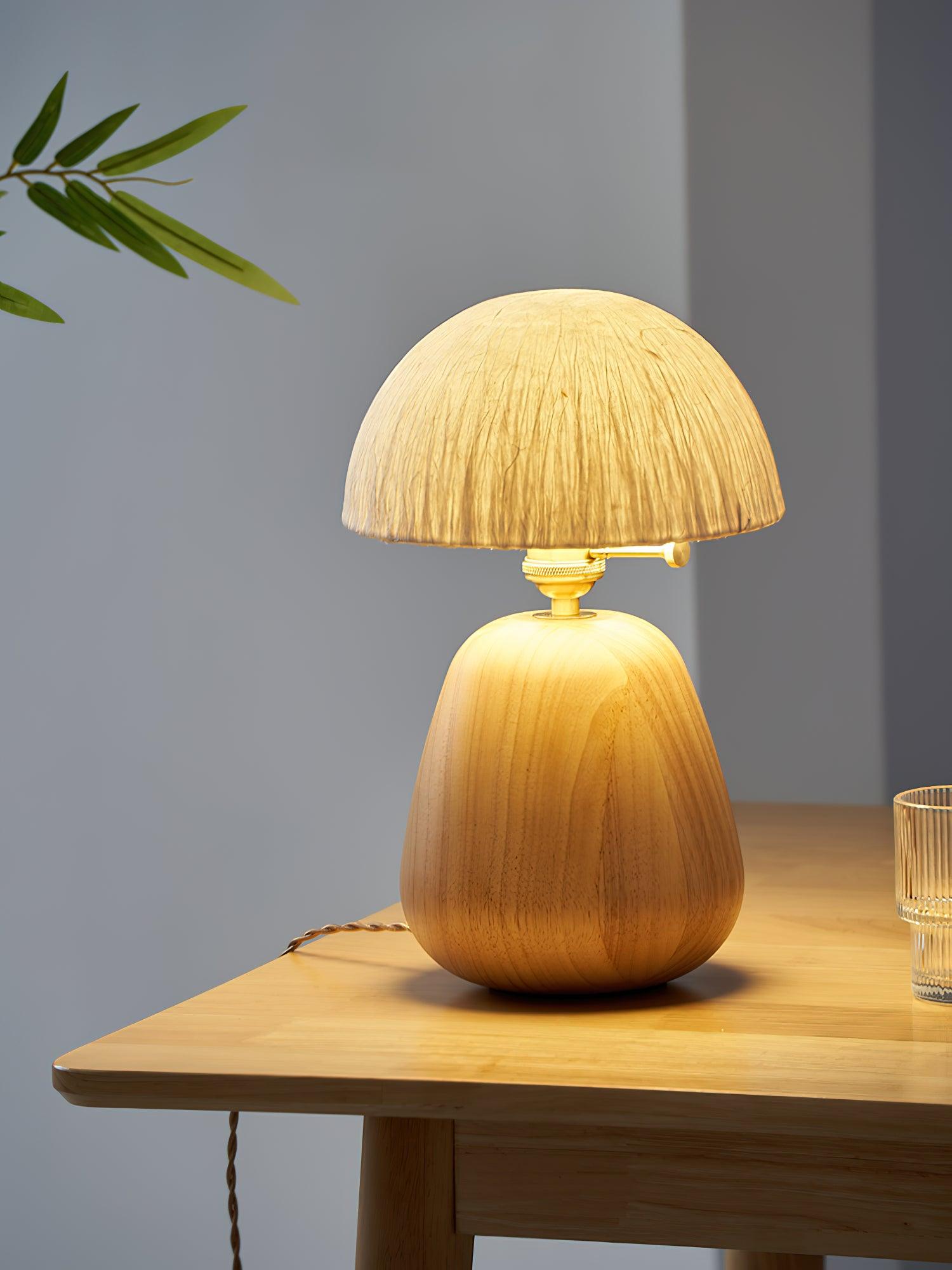 Percy Oak Table Lamp - Blowlighting