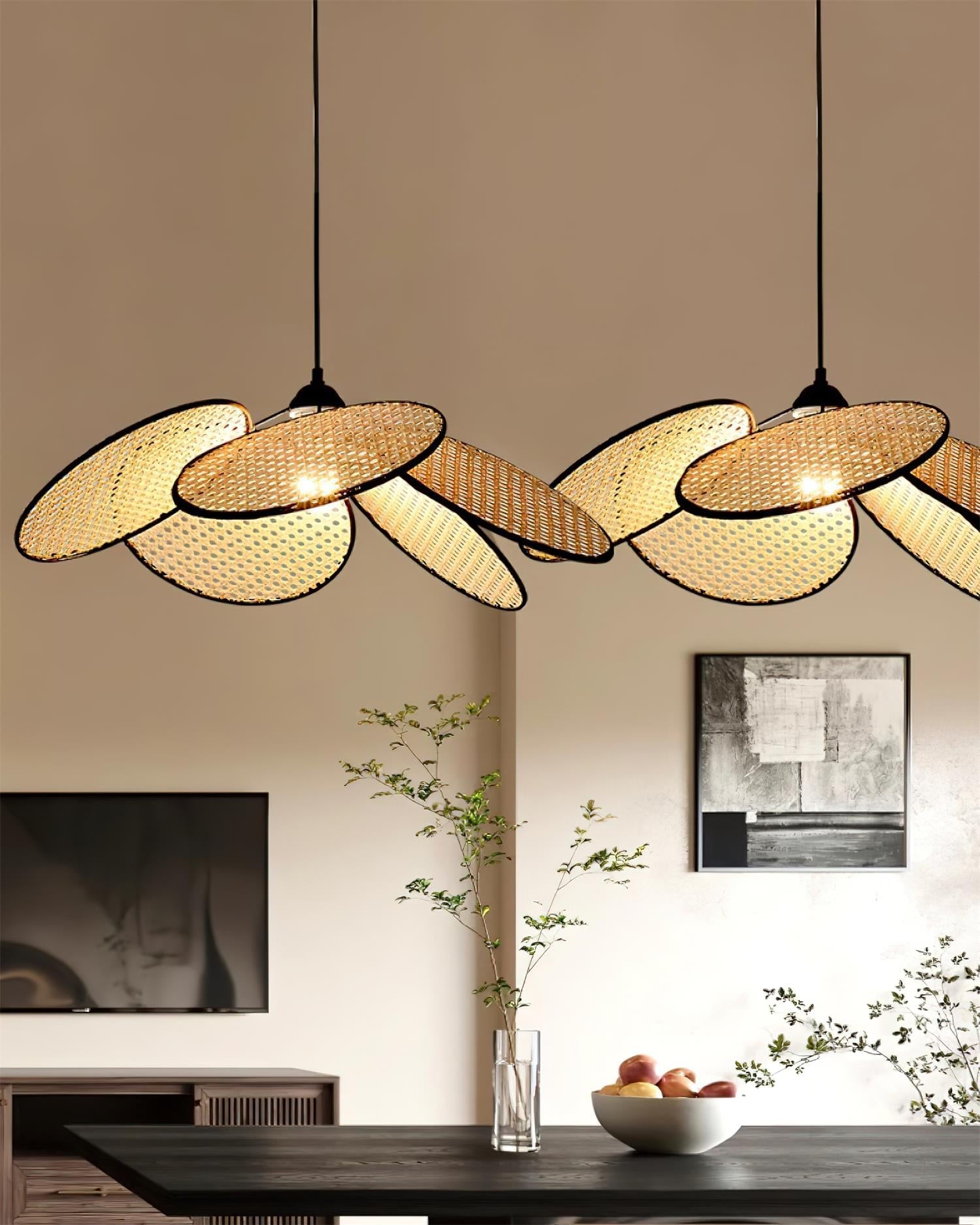 Petals Rattan Pendant Lamp - Blowlighting