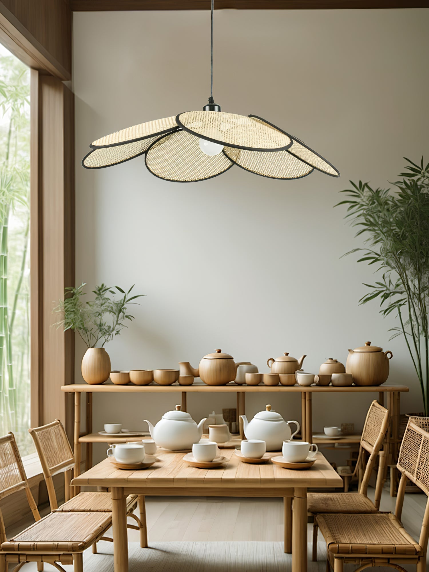 Petals Rattan Pendant Lamp - Blowlighting