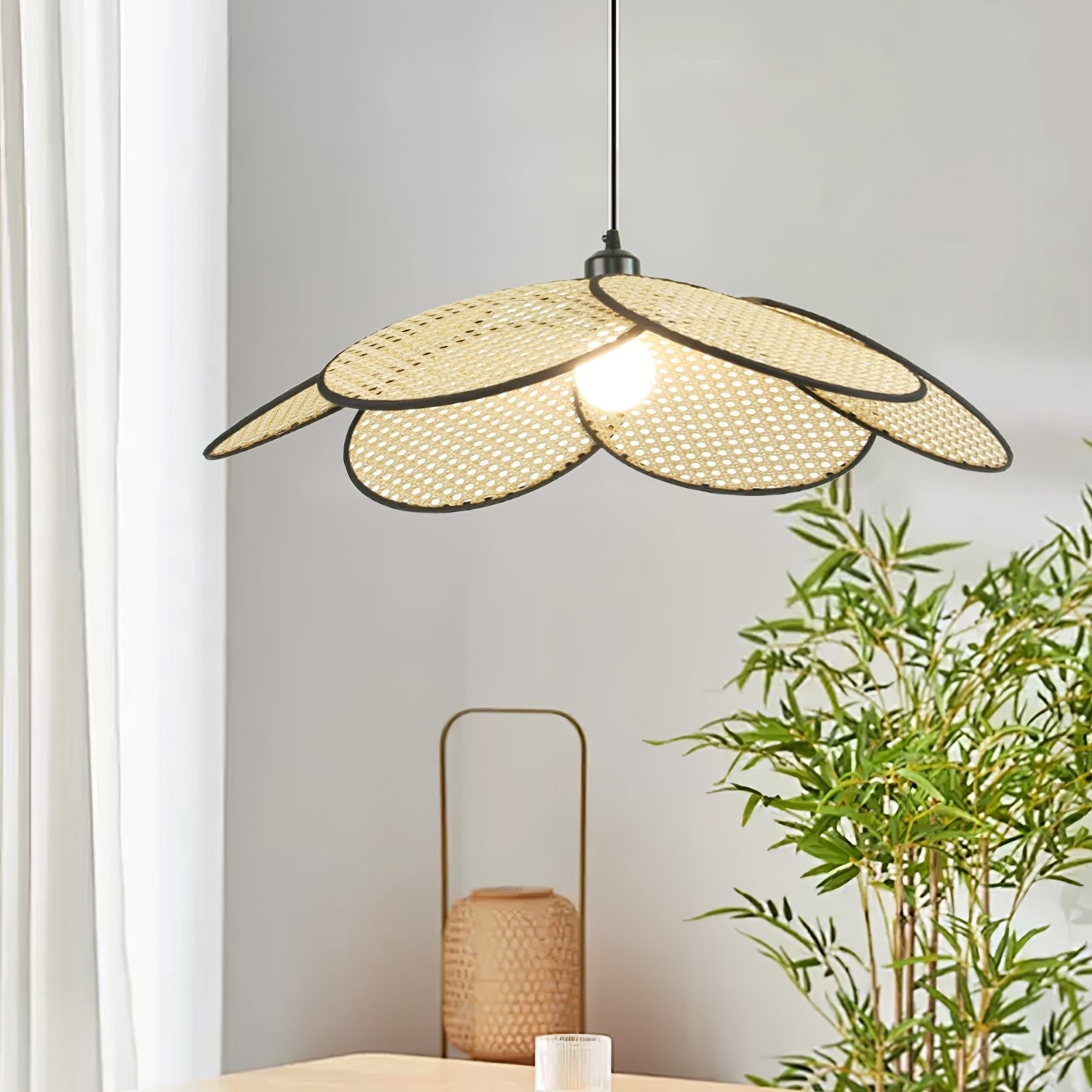 Petals Rattan Pendant Lamp - Blowlighting
