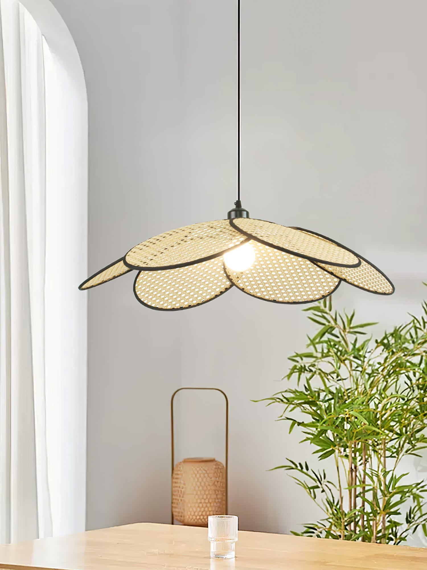 Petals Rattan Pendant Lamp - Blowlighting