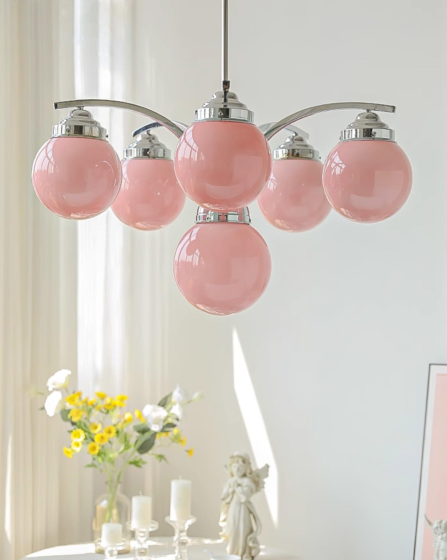 Pink Salamanca Chandelier - Blowlighting