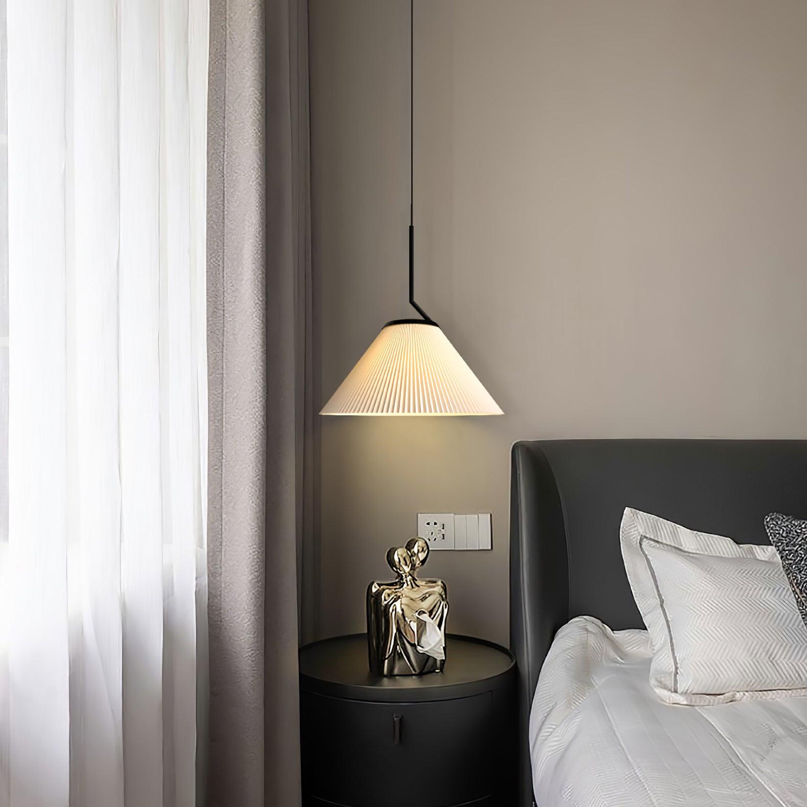 Zoravine Pleated Fabric Pendant Light - Blowlighting