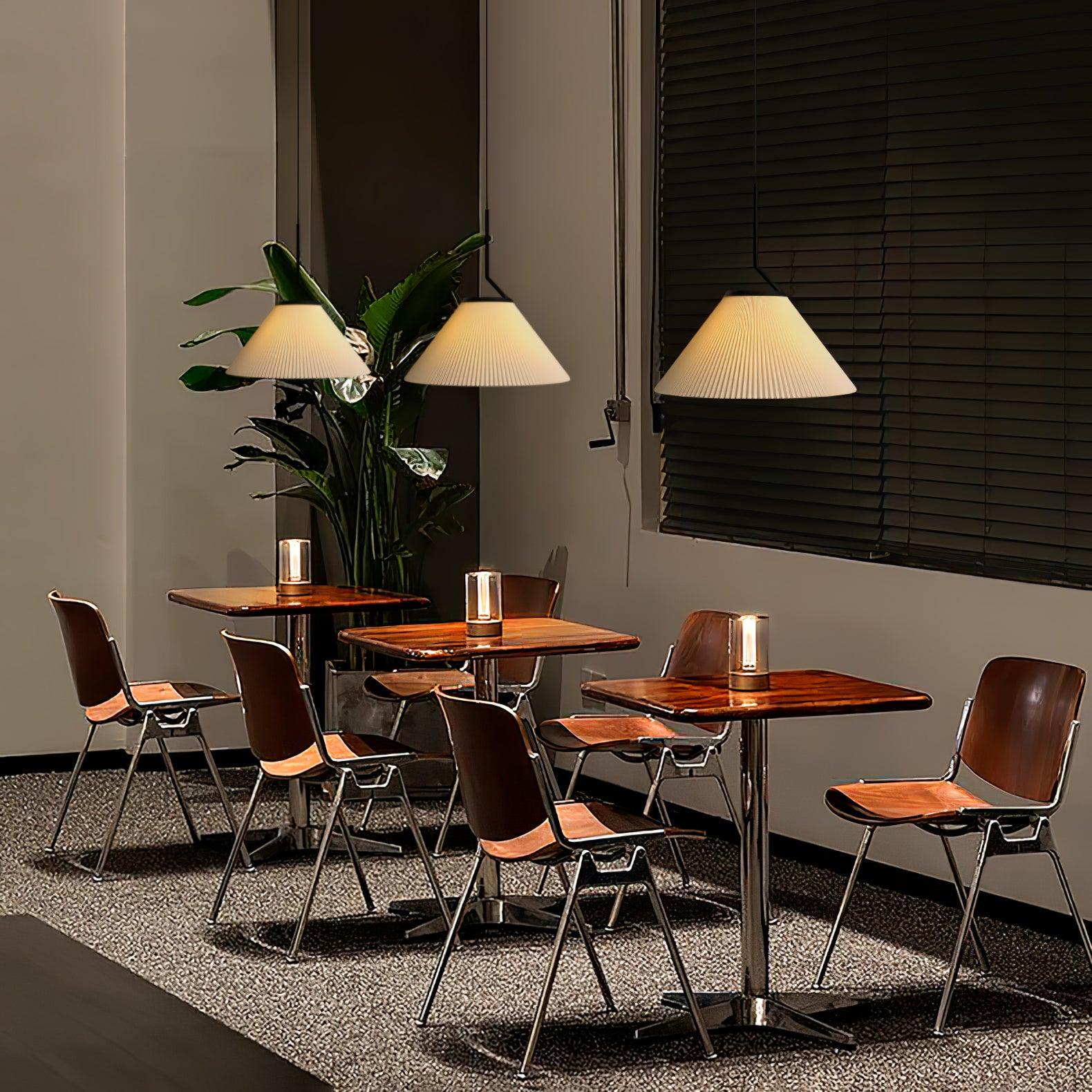 Zoravine Pleated Fabric Pendant Light - Blowlighting