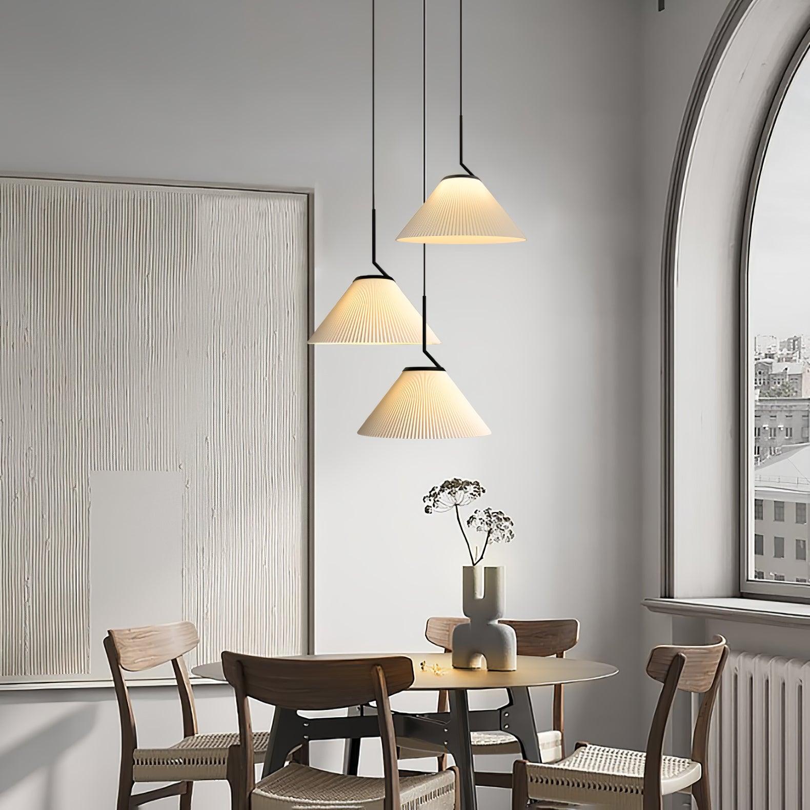 Zoravine Pleated Fabric Pendant Light - Blowlighting