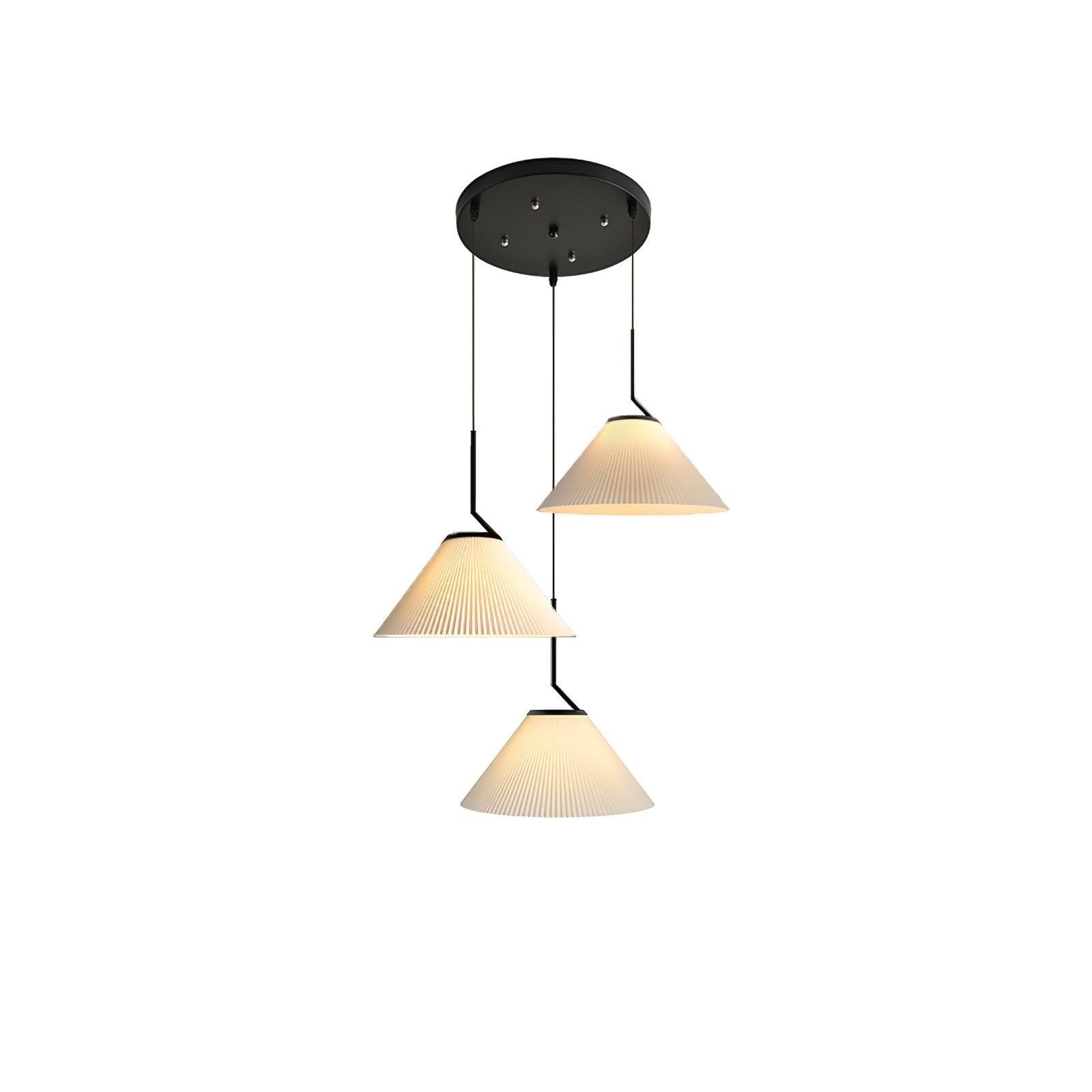 Zoravine Pleated Fabric Pendant Light - Blowlighting