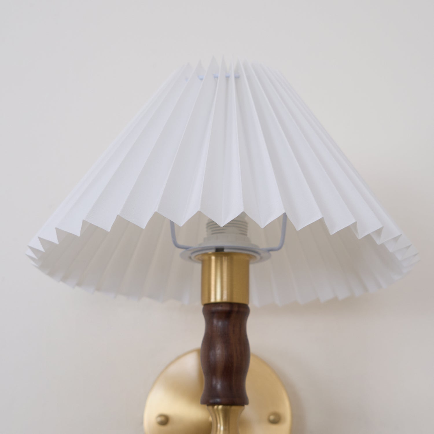Pleated Walnut Wall Light - Blowlighting