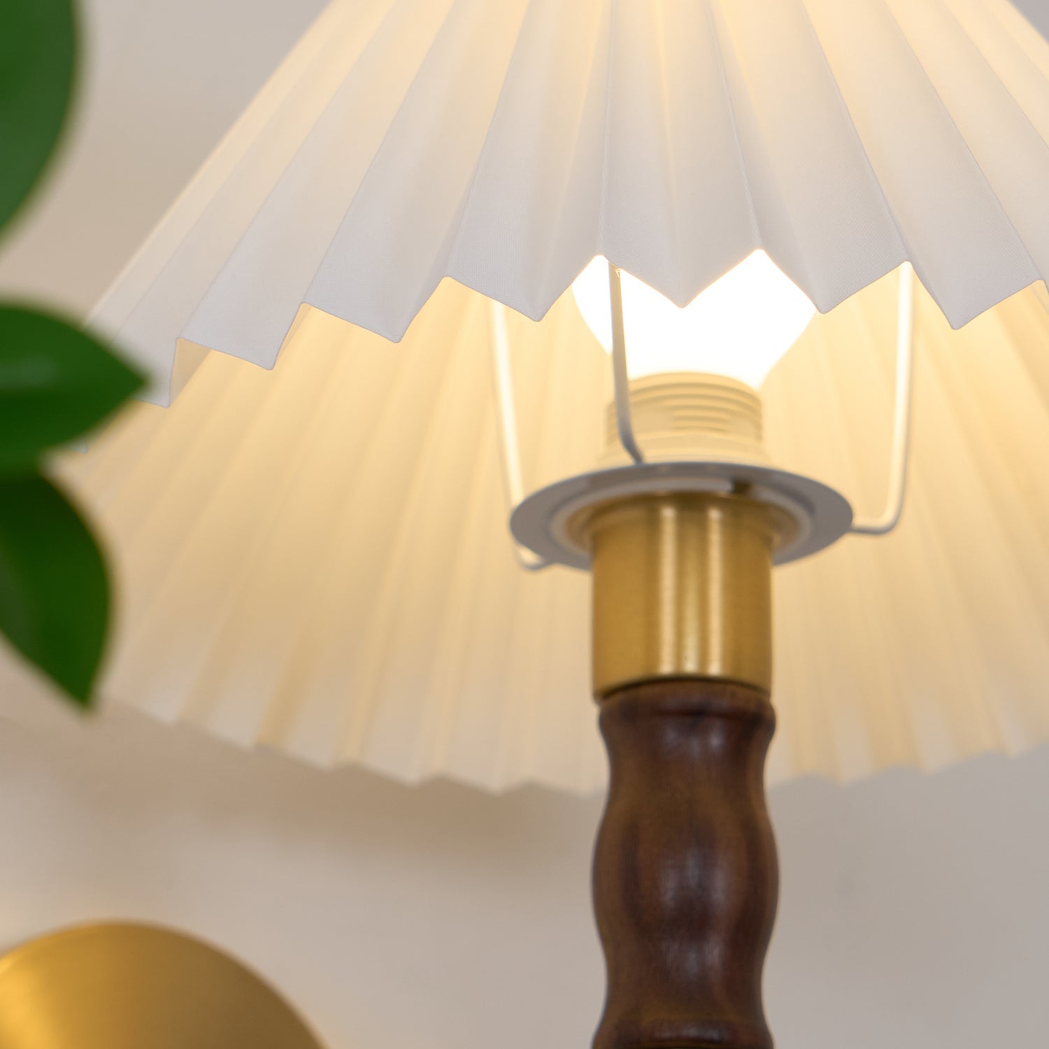 Pleated Walnut Wall Light - Blowlighting