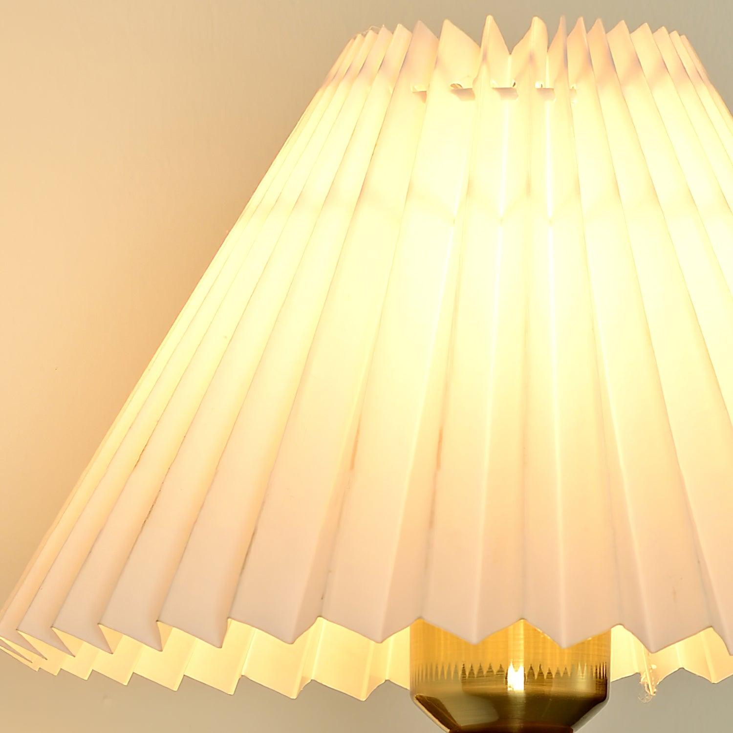 Pleated Walnut Wall Light - Blowlighting