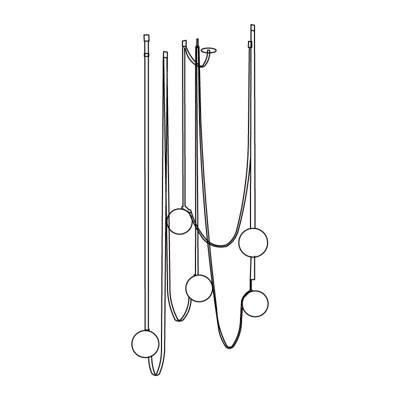 Multiple Belt Art Pendant Light - Blowlighting