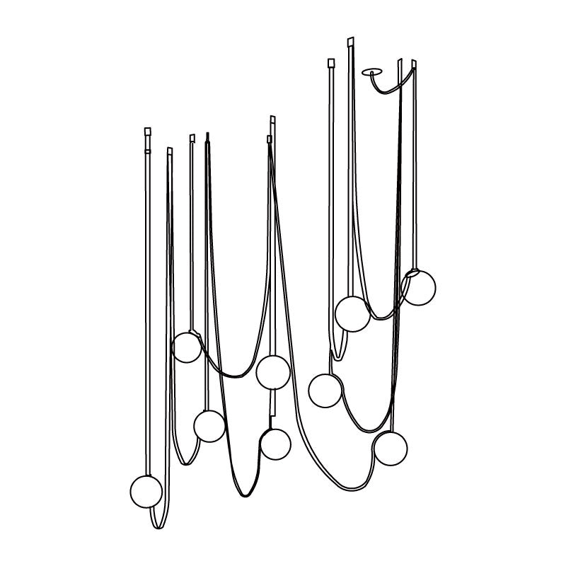 Multiple Belt Art Pendant Light - Blowlighting