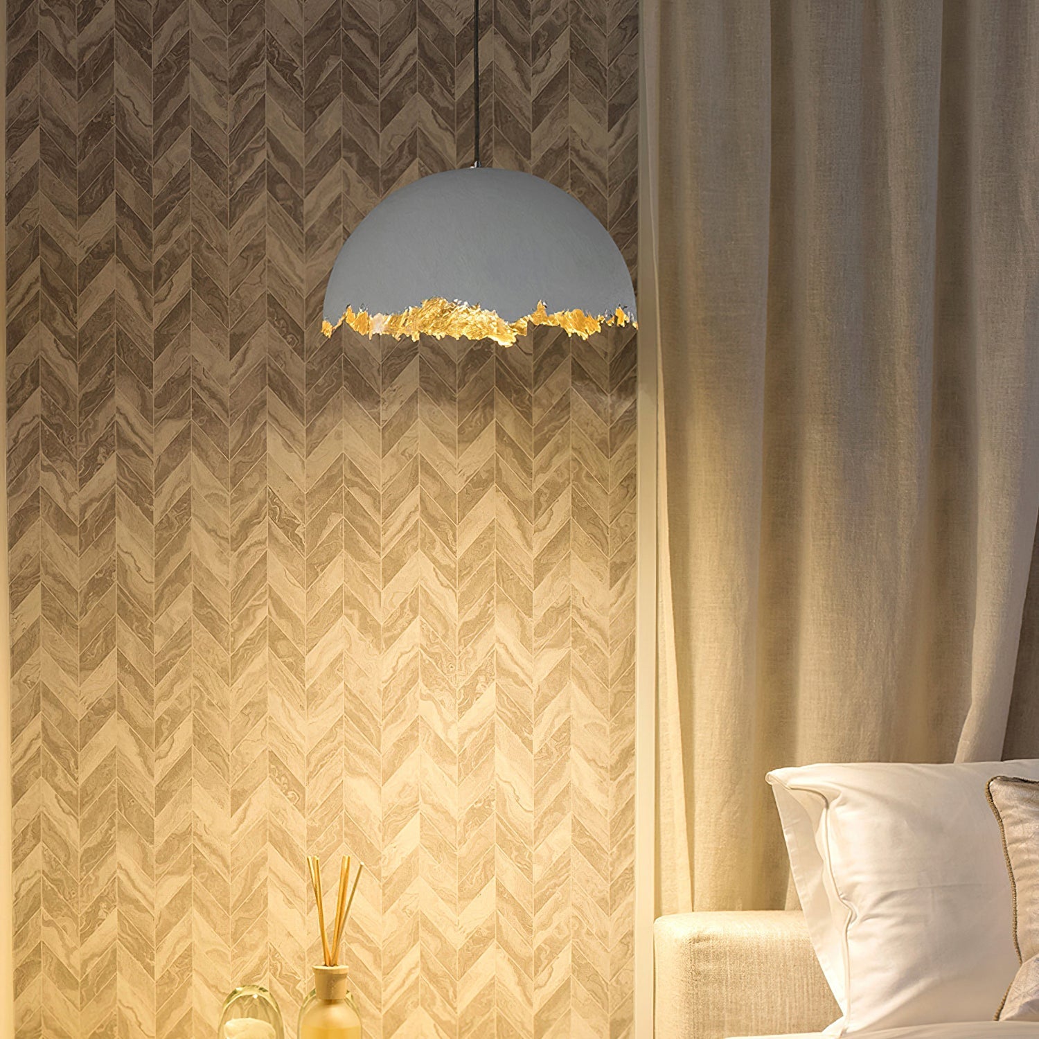 Viliriel Textured Fiberglass Pendant Light - Blowlighting