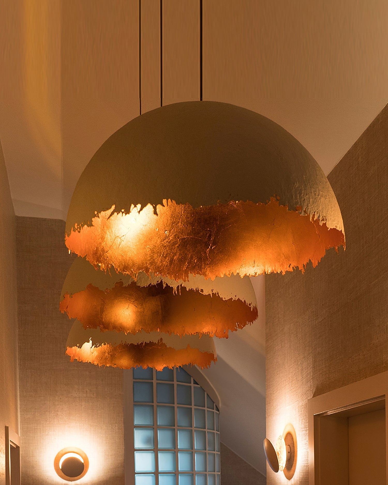 Viliriel Textured Fiberglass Pendant Light - Blowlighting