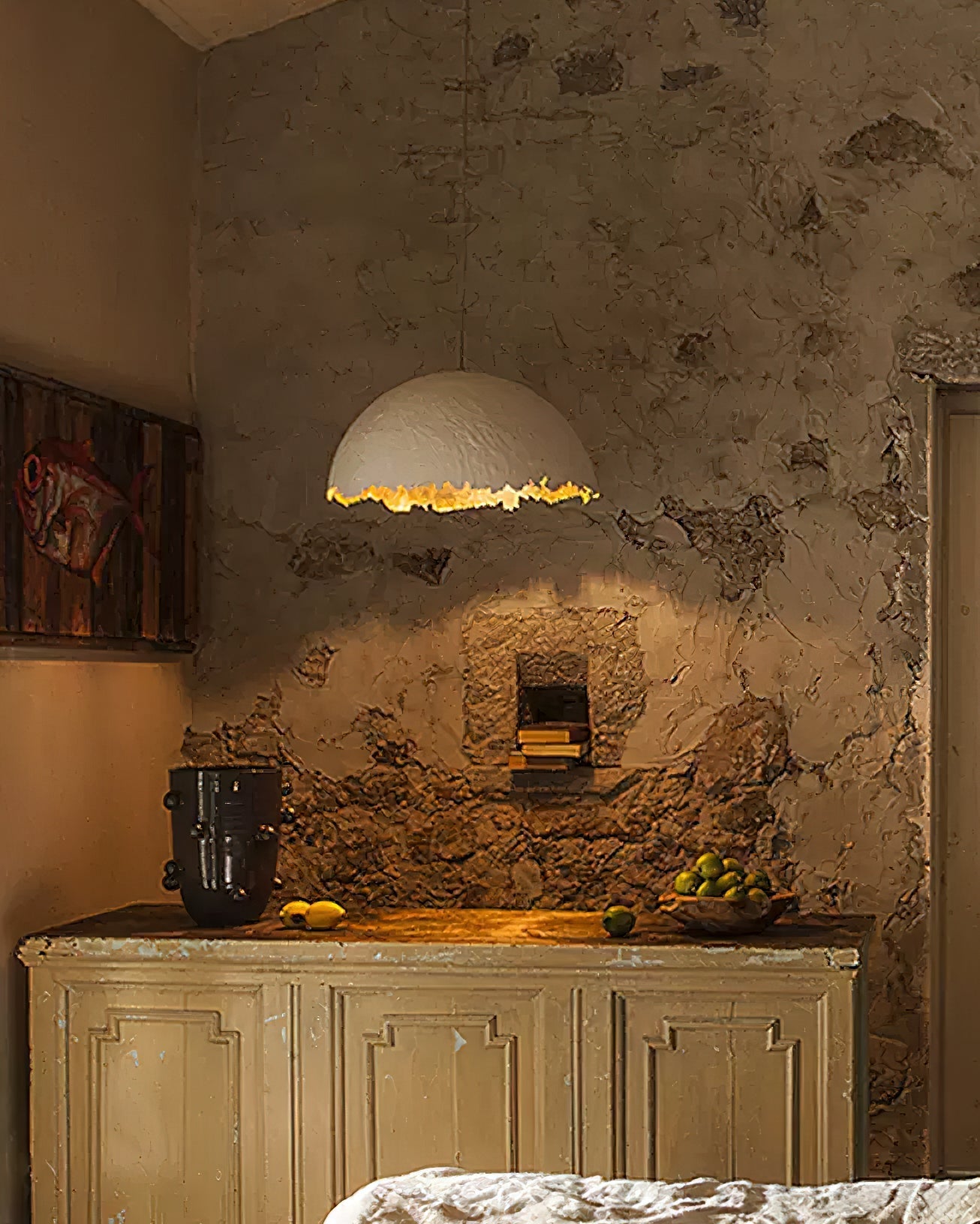 Viliriel Textured Fiberglass Pendant Light - Blowlighting