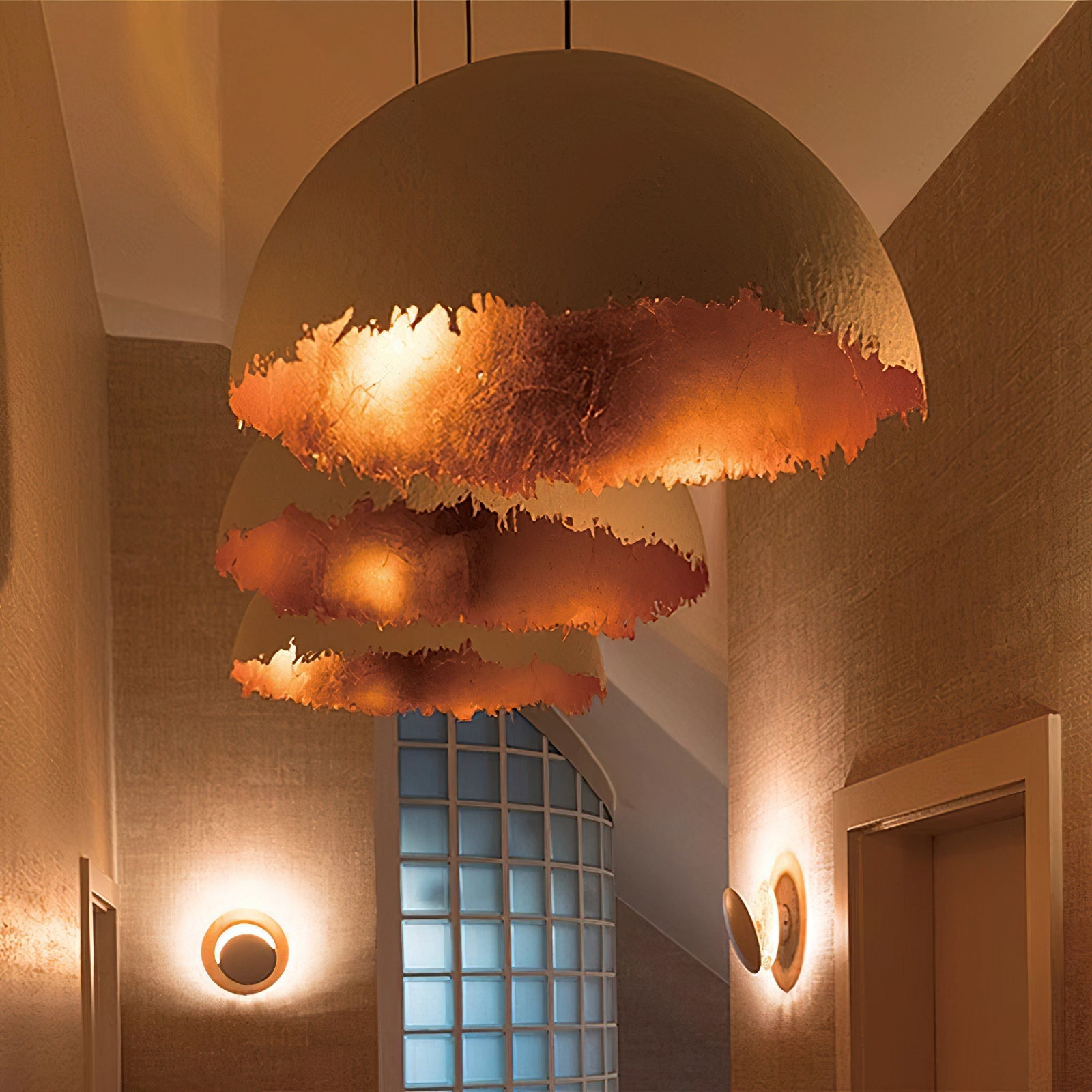 Viliriel Textured Fiberglass Pendant Light - Blowlighting