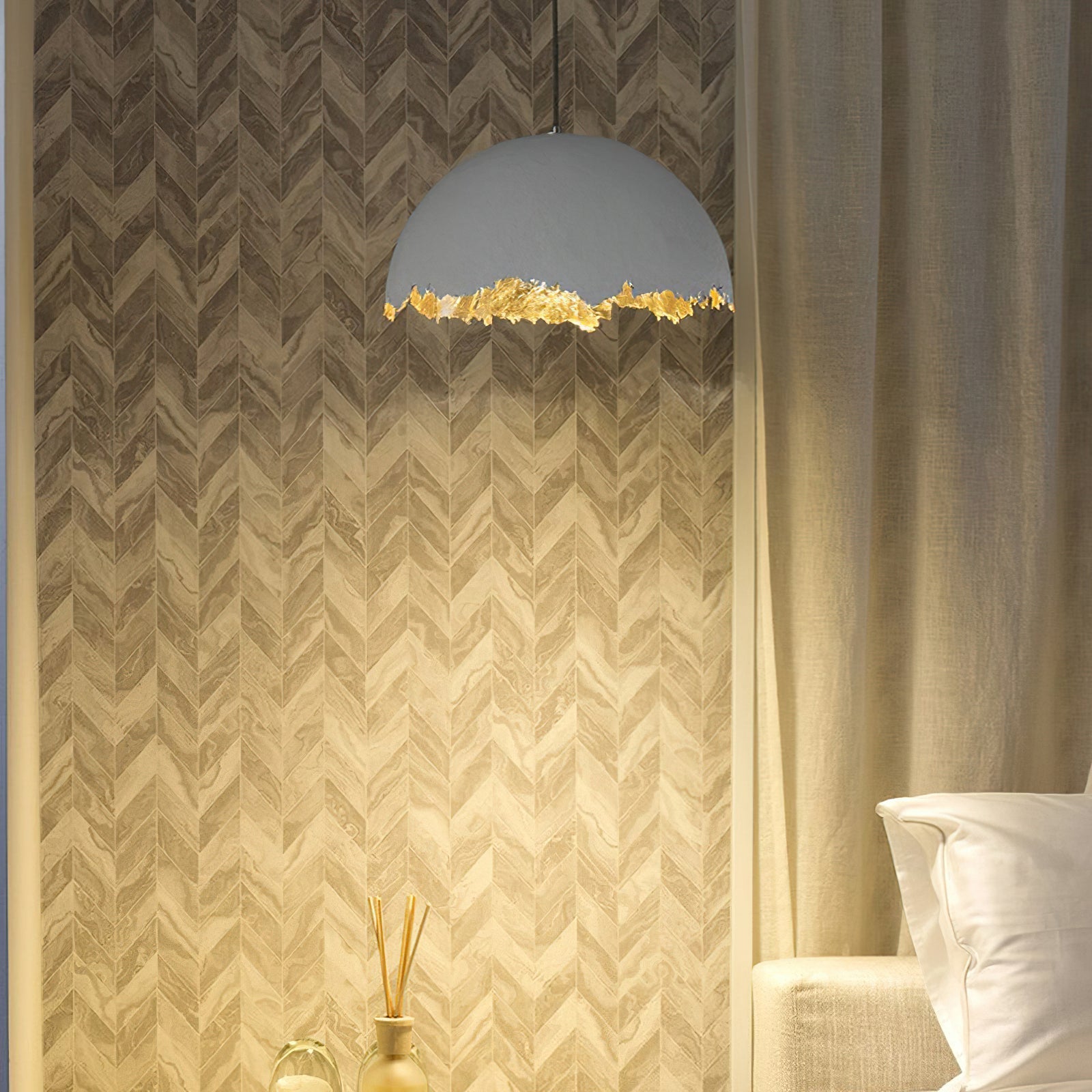 Viliriel Textured Fiberglass Pendant Light - Blowlighting