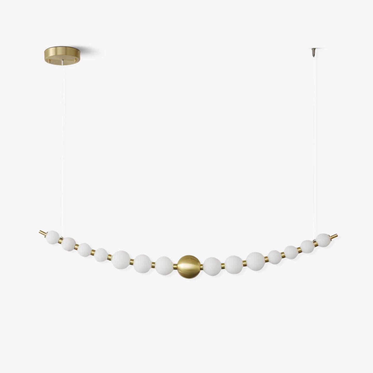 Linea Contemporary Brass Pendant Lamp - Blowlighting