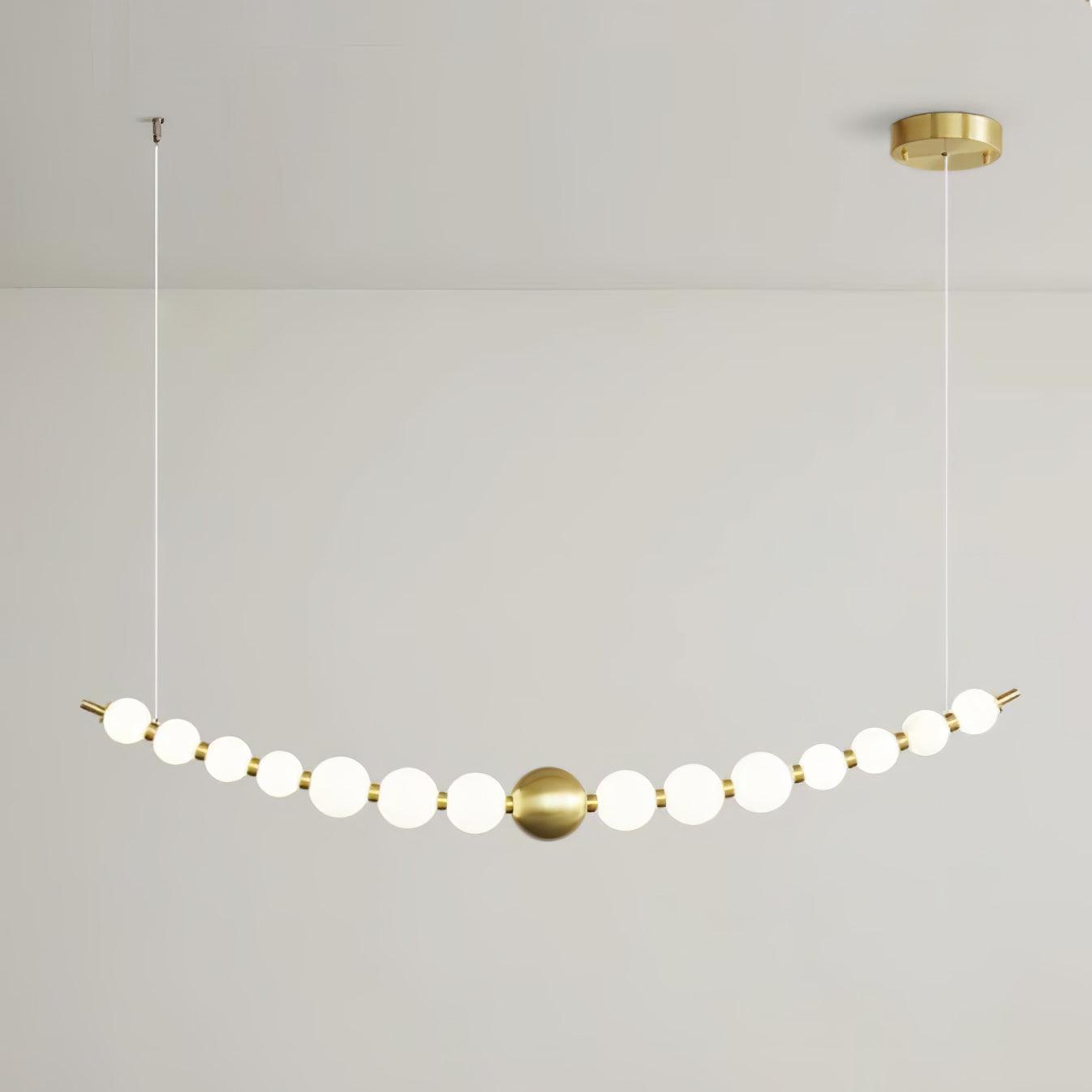 Linea Contemporary Brass Pendant Lamp - Blowlighting