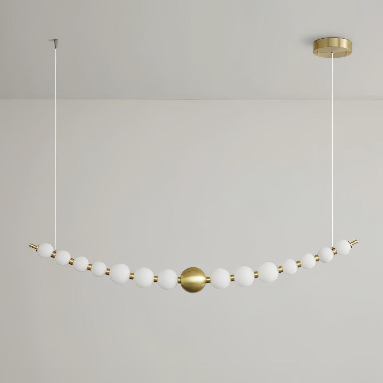 Linea Contemporary Brass Pendant Lamp - Blowlighting