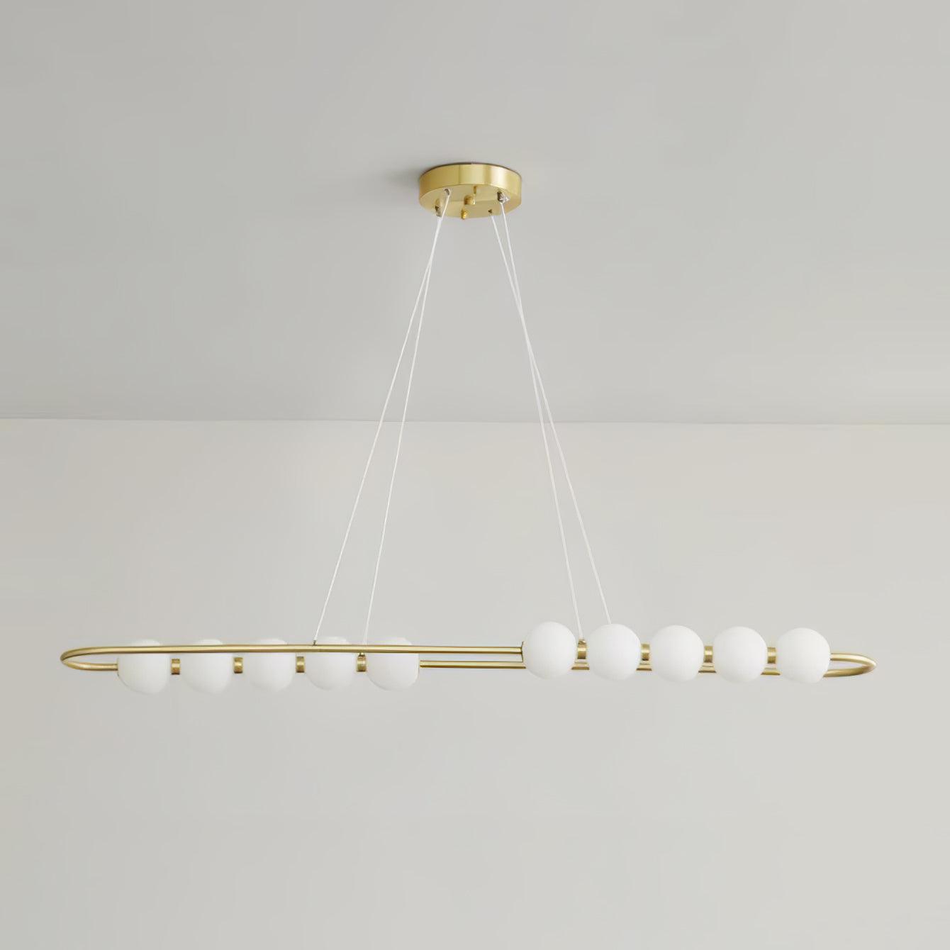 Linea Contemporary Brass Pendant Lamp - Blowlighting