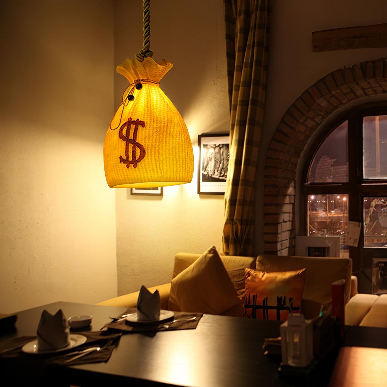 Prosperity Pouch Resin Pendant Lamp - Blowlighting