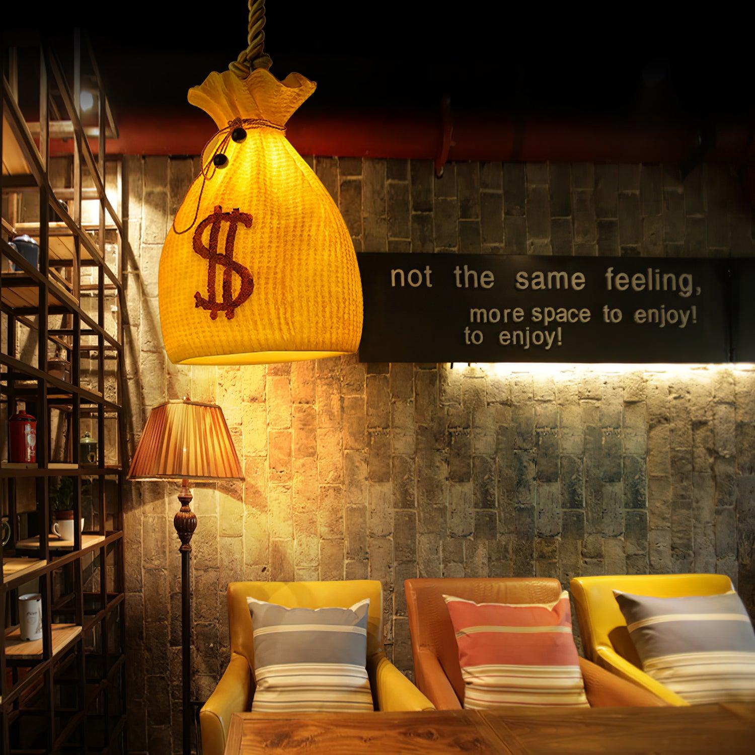 Prosperity Pouch Resin Pendant Lamp - Blowlighting