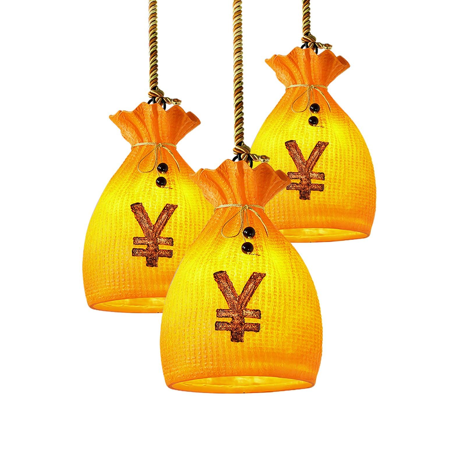 Prosperity Pouch Resin Pendant Lamp - Blowlighting