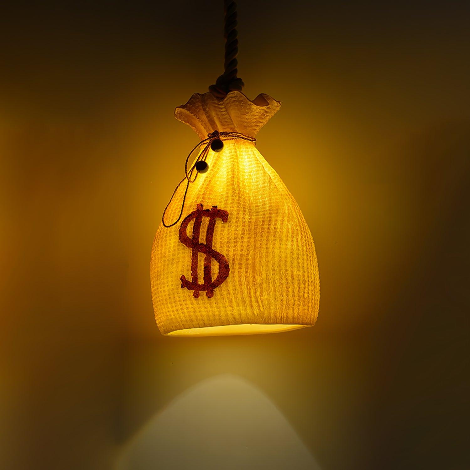 Prosperity Pouch Resin Pendant Lamp - Blowlighting