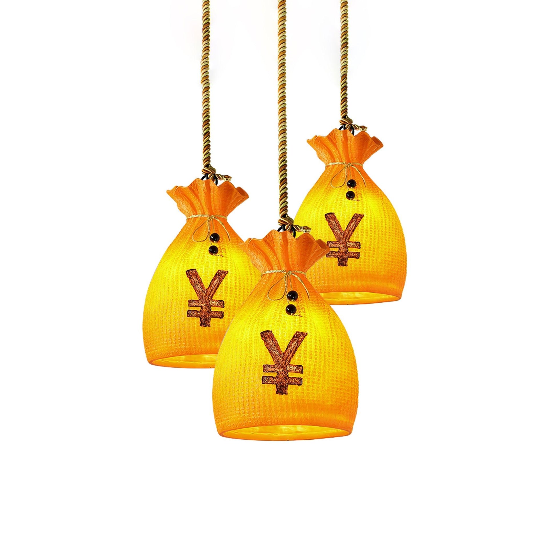 Prosperity Pouch Resin Pendant Lamp - Blowlighting