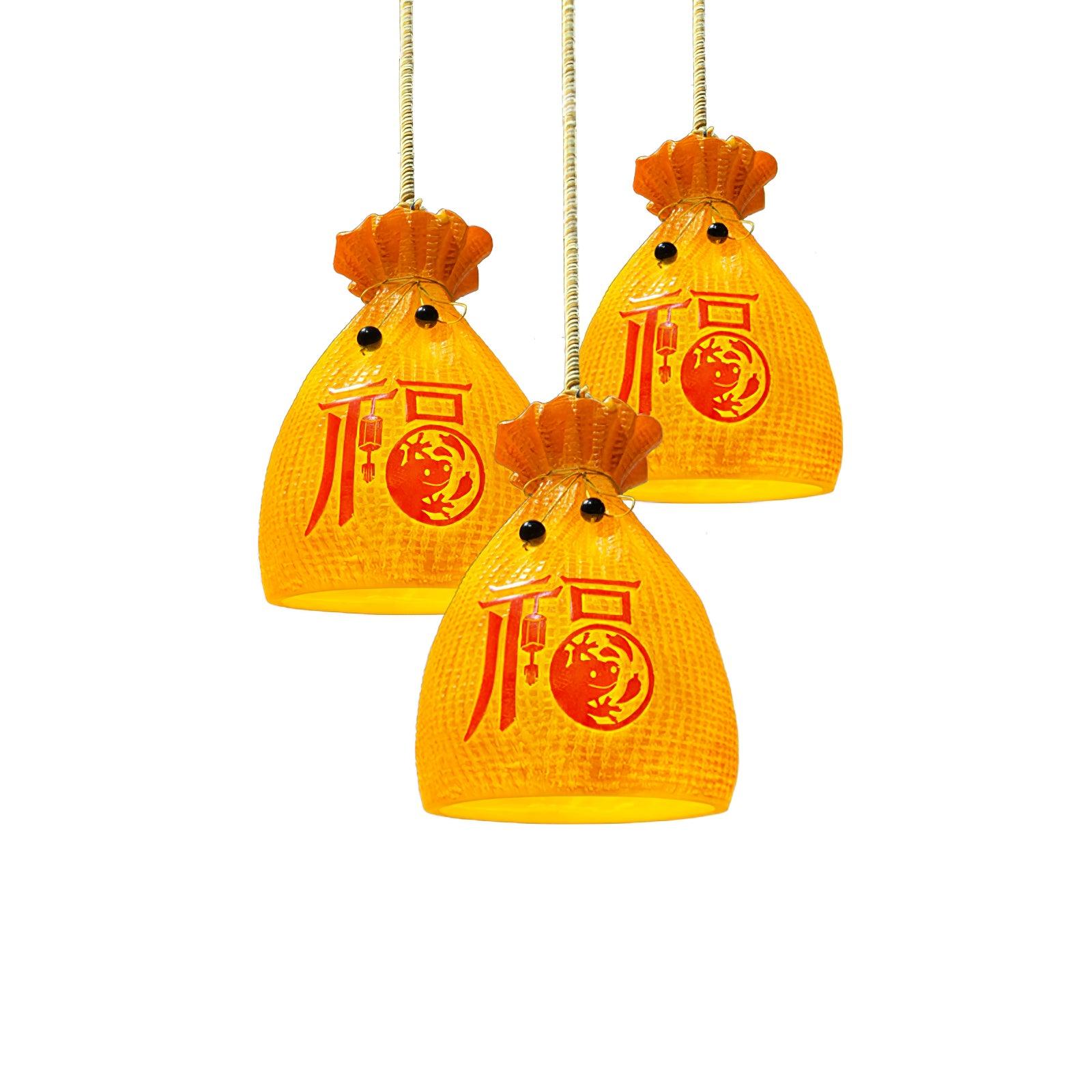 Prosperity Pouch Resin Pendant Lamp - Blowlighting
