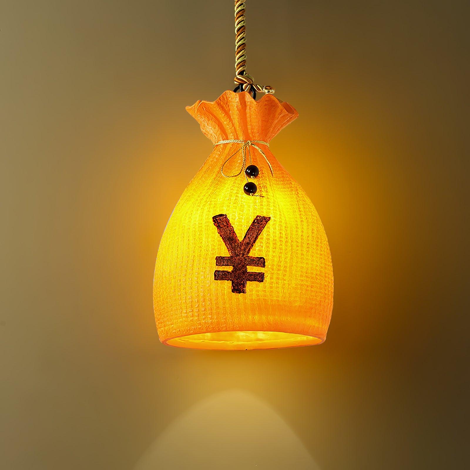 Prosperity Pouch Resin Pendant Lamp - Blowlighting