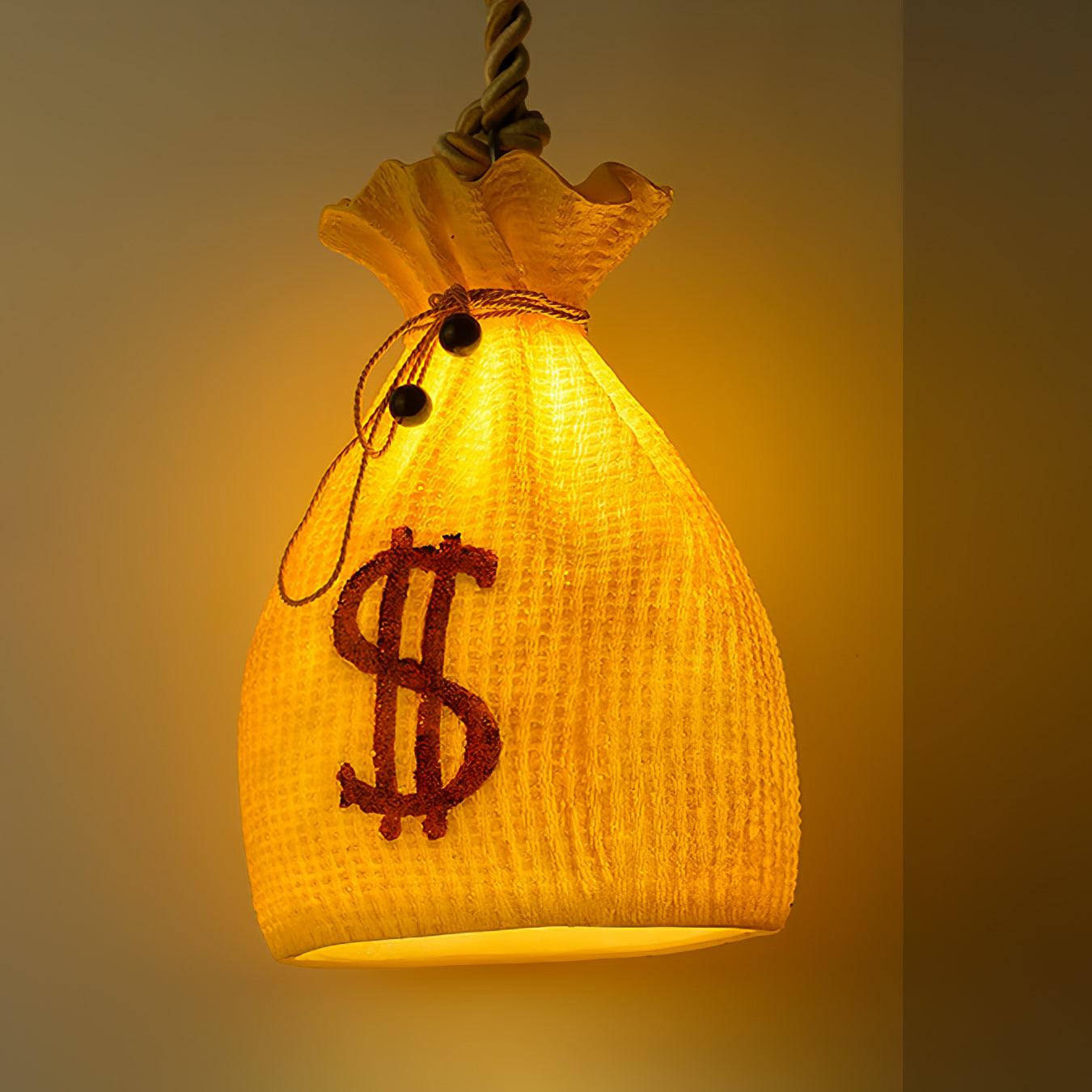 Prosperity Pouch Resin Pendant Lamp - Blowlighting