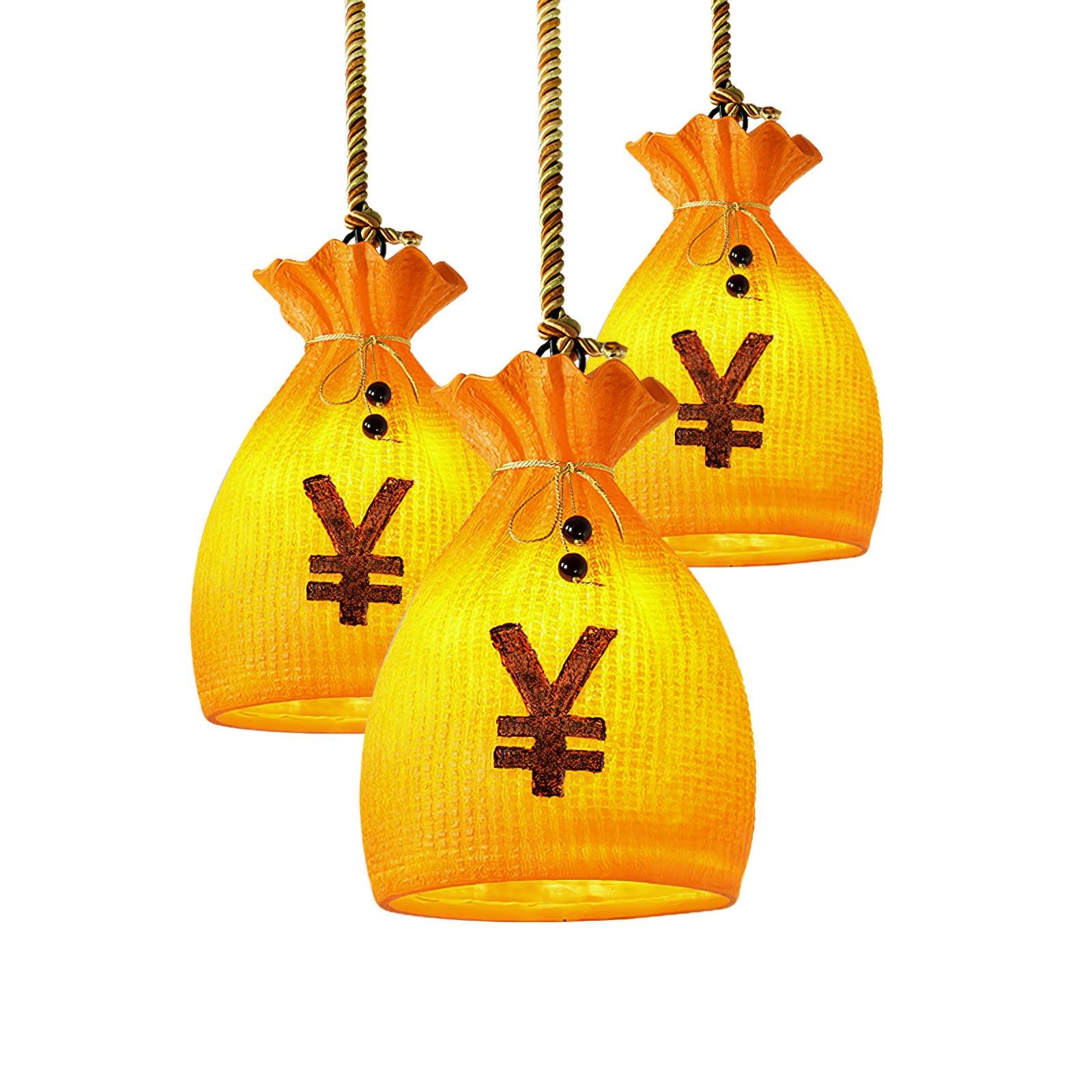 Prosperity Pouch Resin Pendant Lamp - Blowlighting