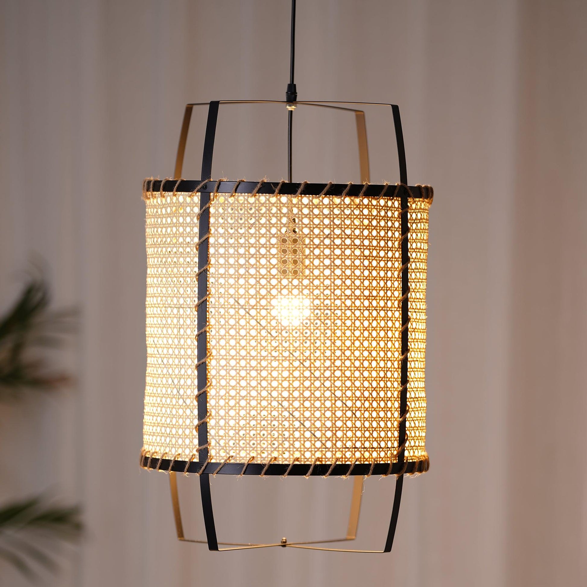 Rattan Cane Pendant Light - Blowlighting