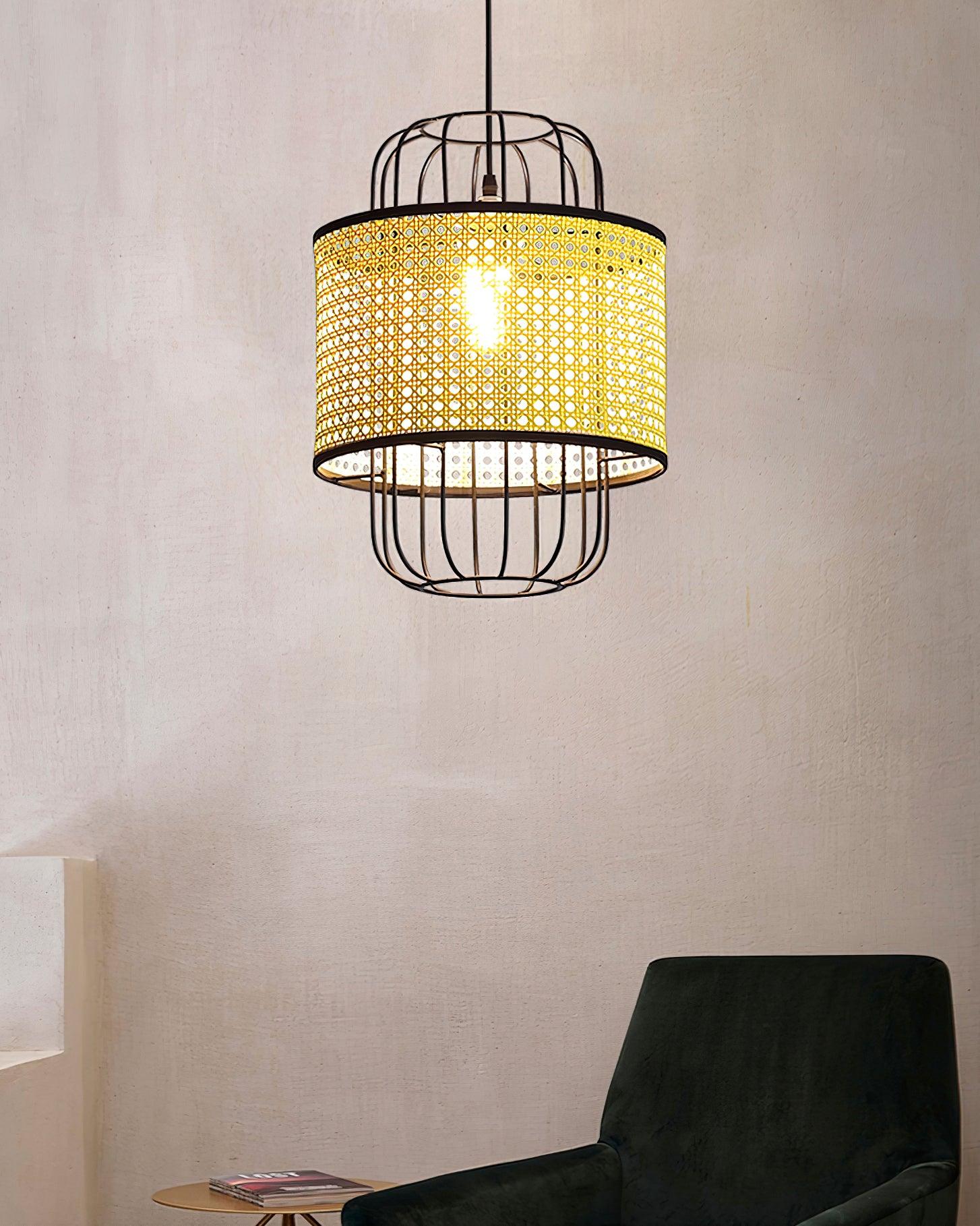 Rattan Aru Pendant Lamp - Blowlighting