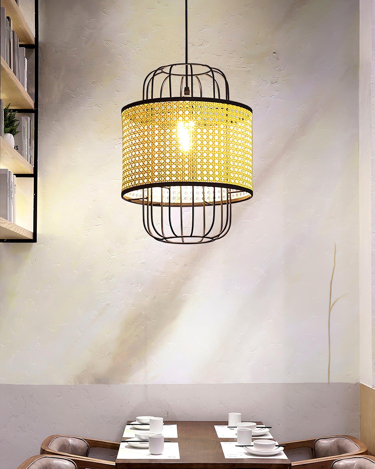 Rattan Aru Pendant Lamp - Blowlighting