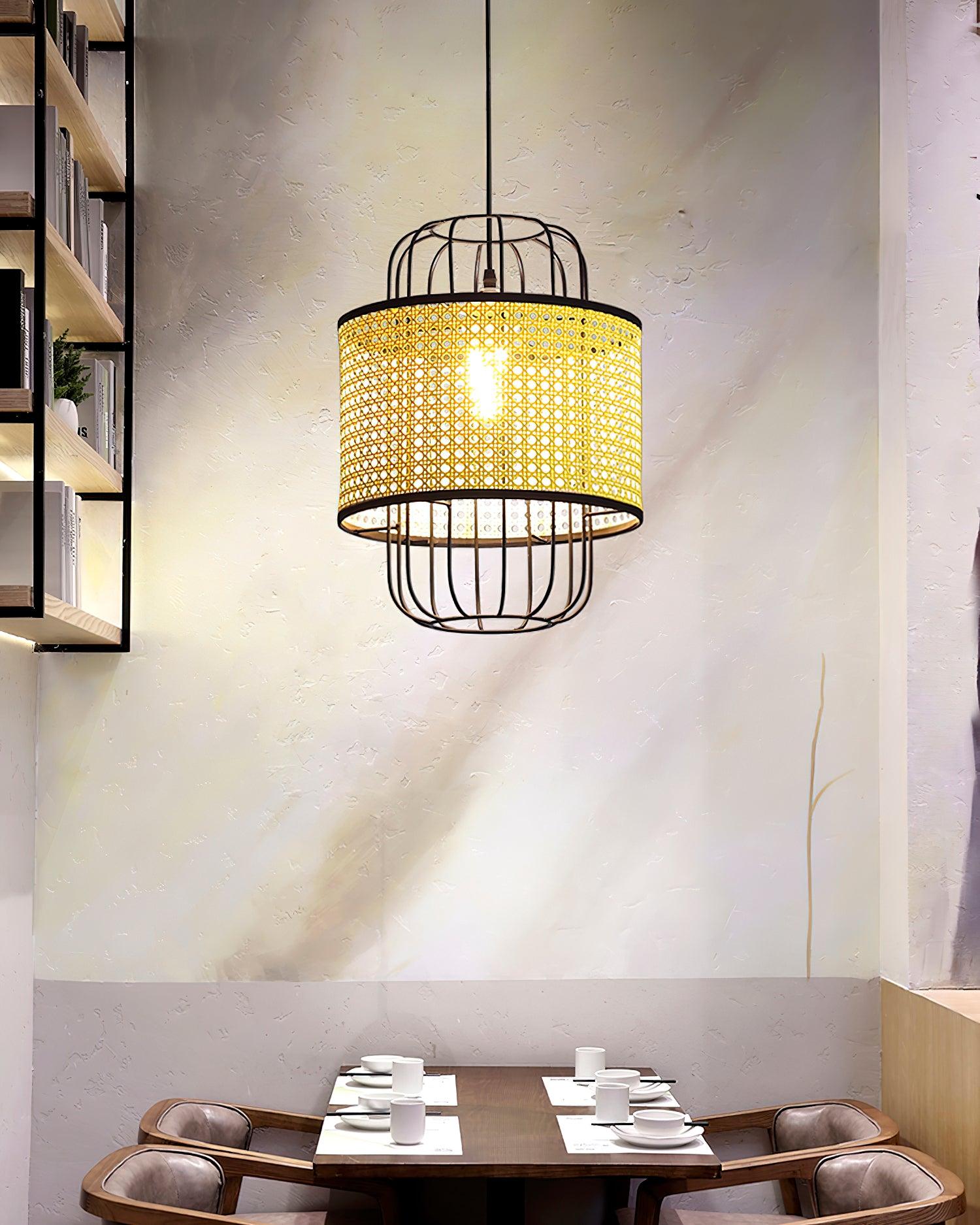 Rattan Aru Pendant Lamp - Blowlighting