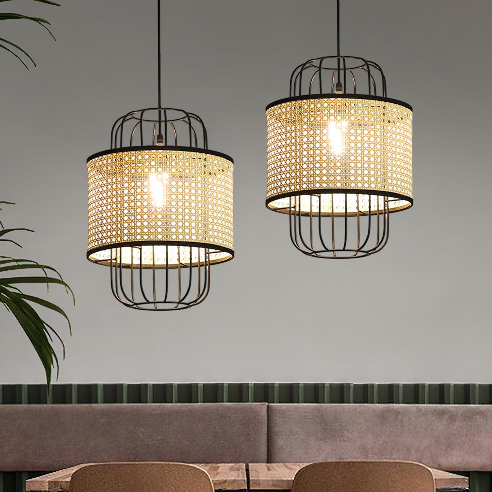 Rattan Aru Pendant Lamp - Blowlighting