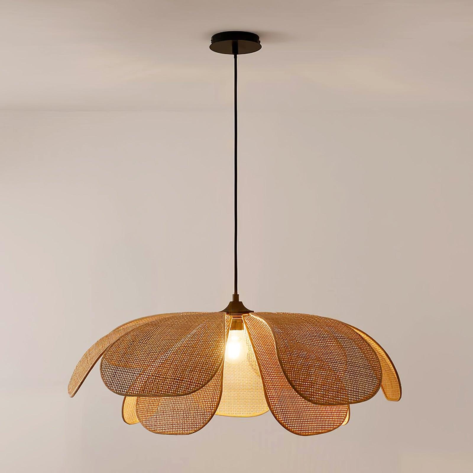 Rattan Petal Pendant Lamp - Blowlighting