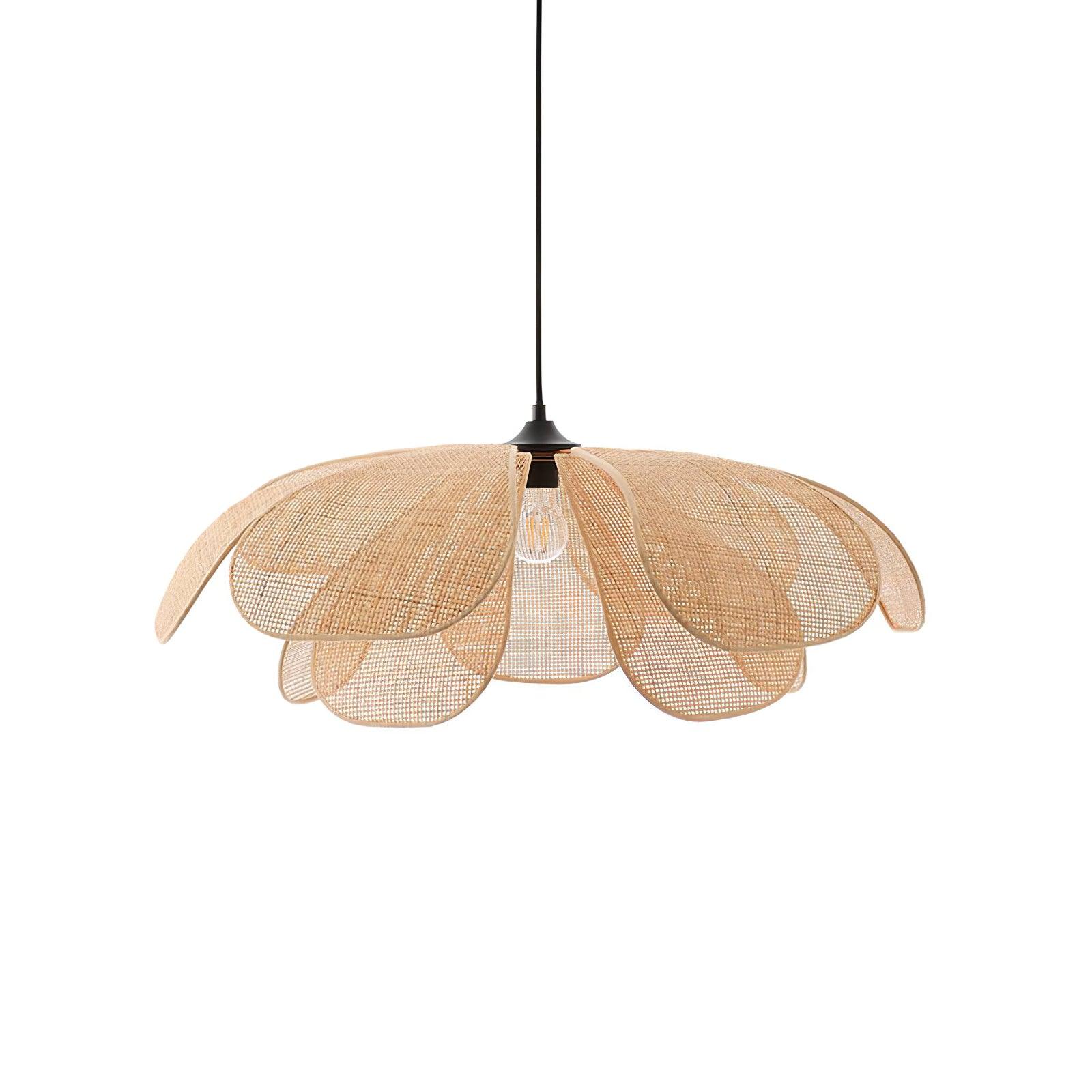 Rattan Petal Pendant Lamp - Blowlighting