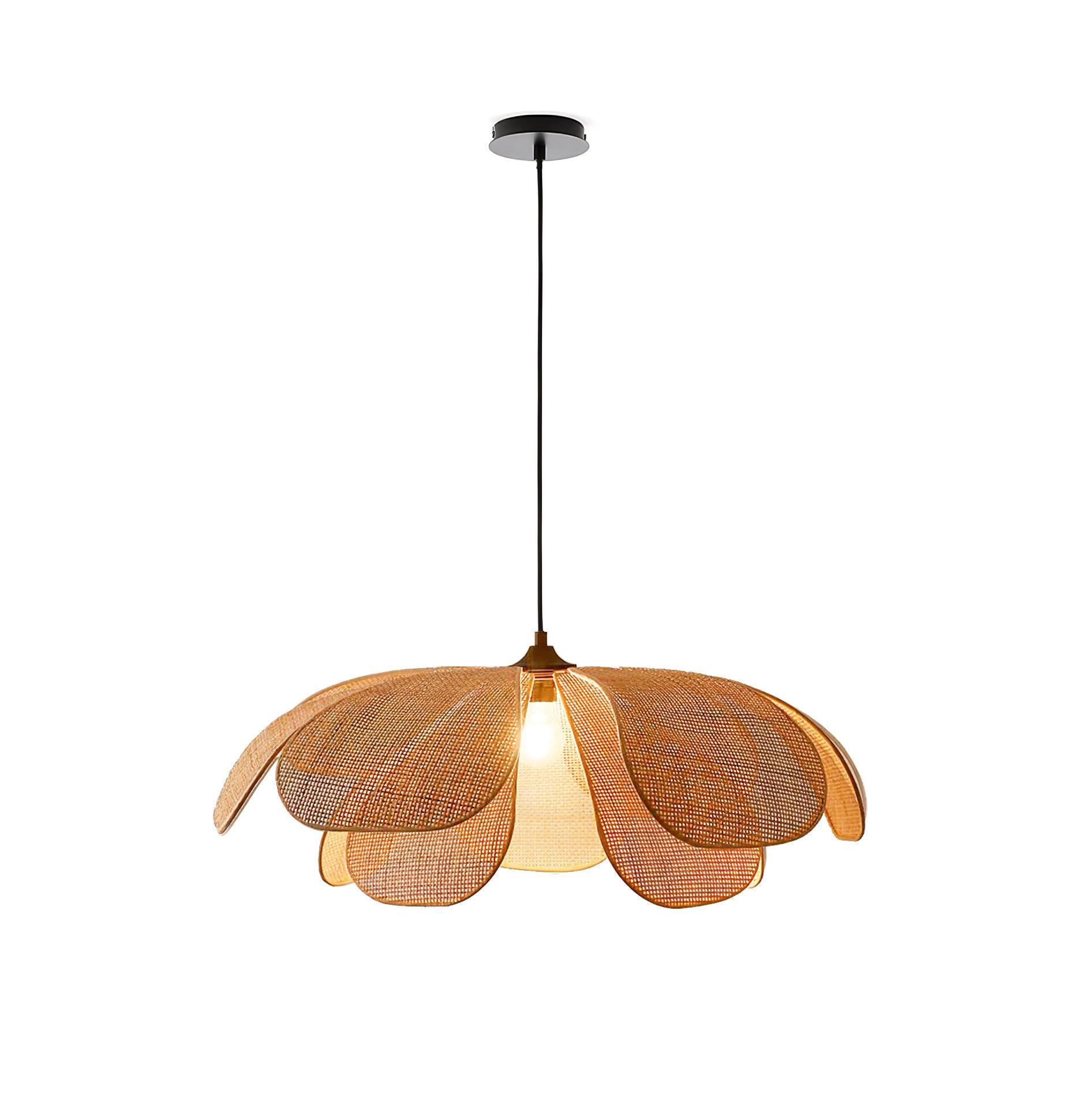 Rattan Petal Pendant Lamp - Blowlighting