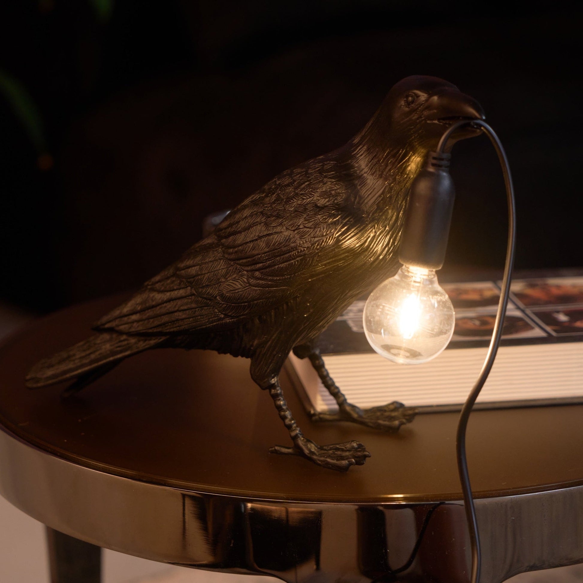 Raven Resin Table Lamp - Blowlighting