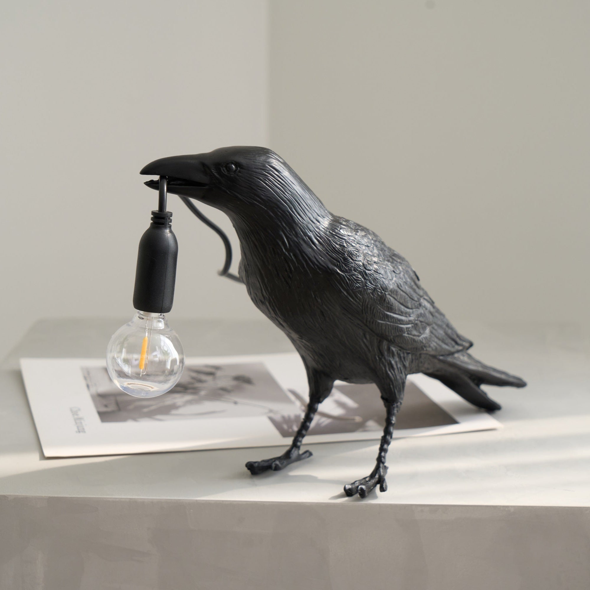 Raven Resin Table Lamp - Blowlighting