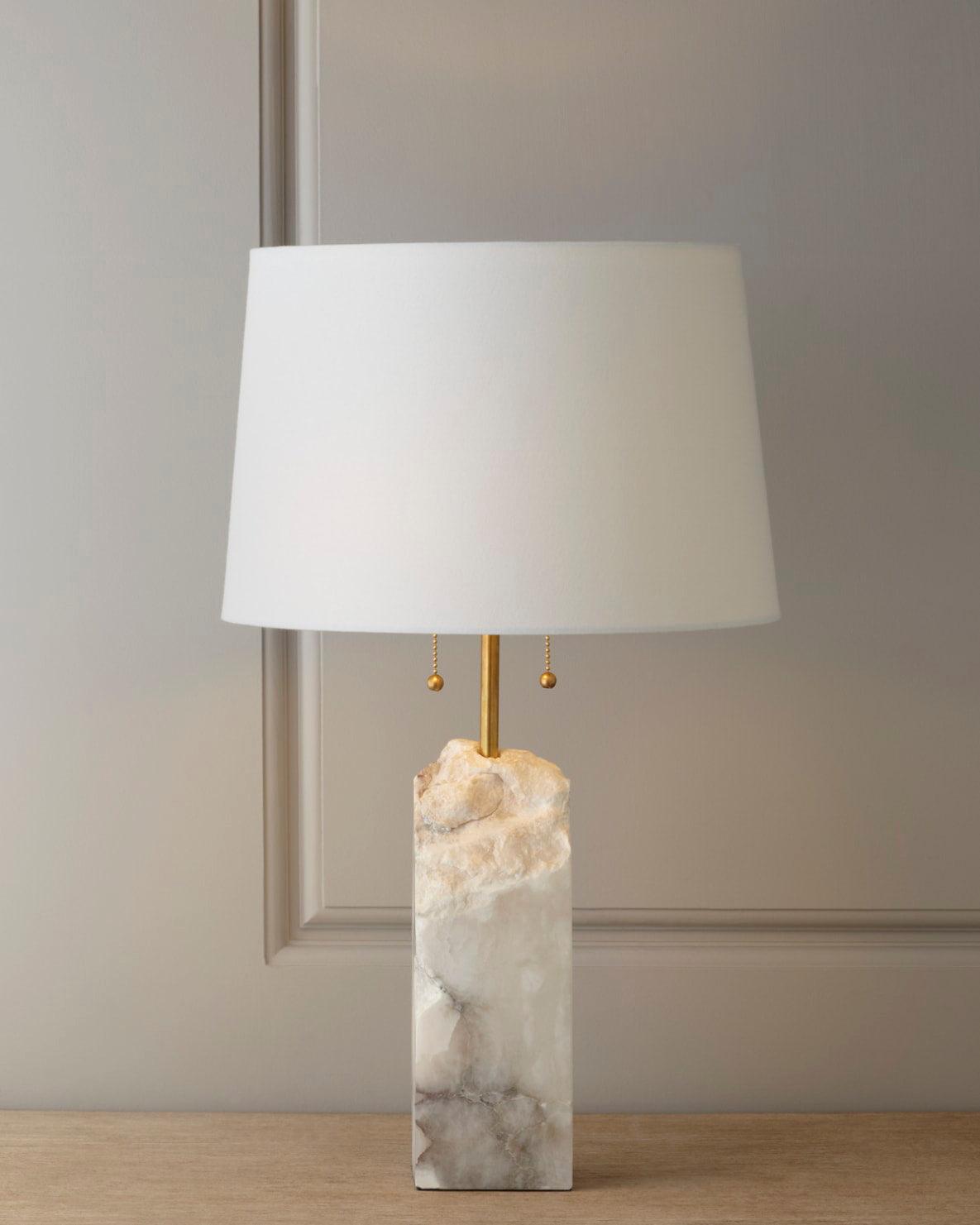 Syvaris Minimalist Alabaster Table Lamp - Blowlighting
