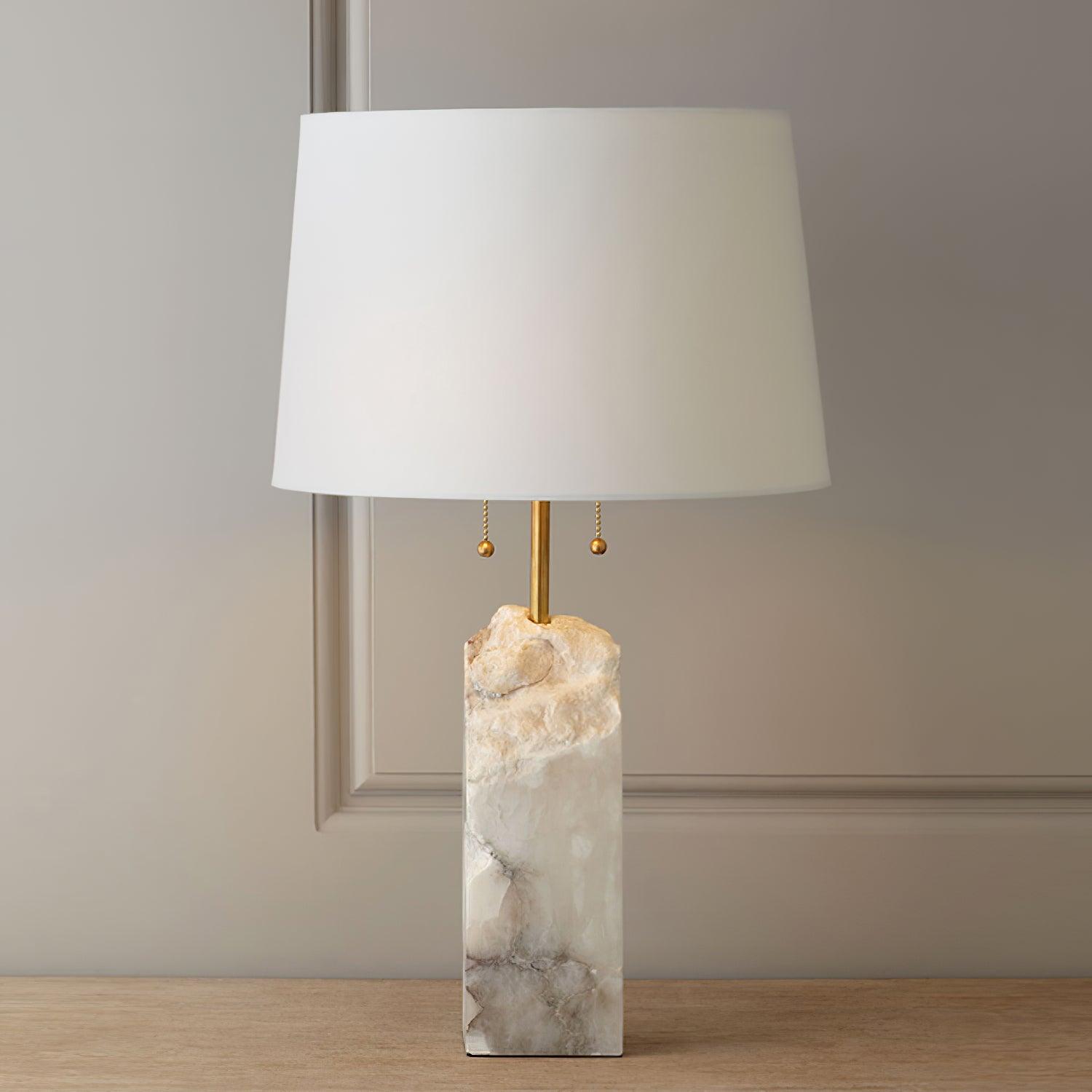Syvaris Minimalist Alabaster Table Lamp - Blowlighting